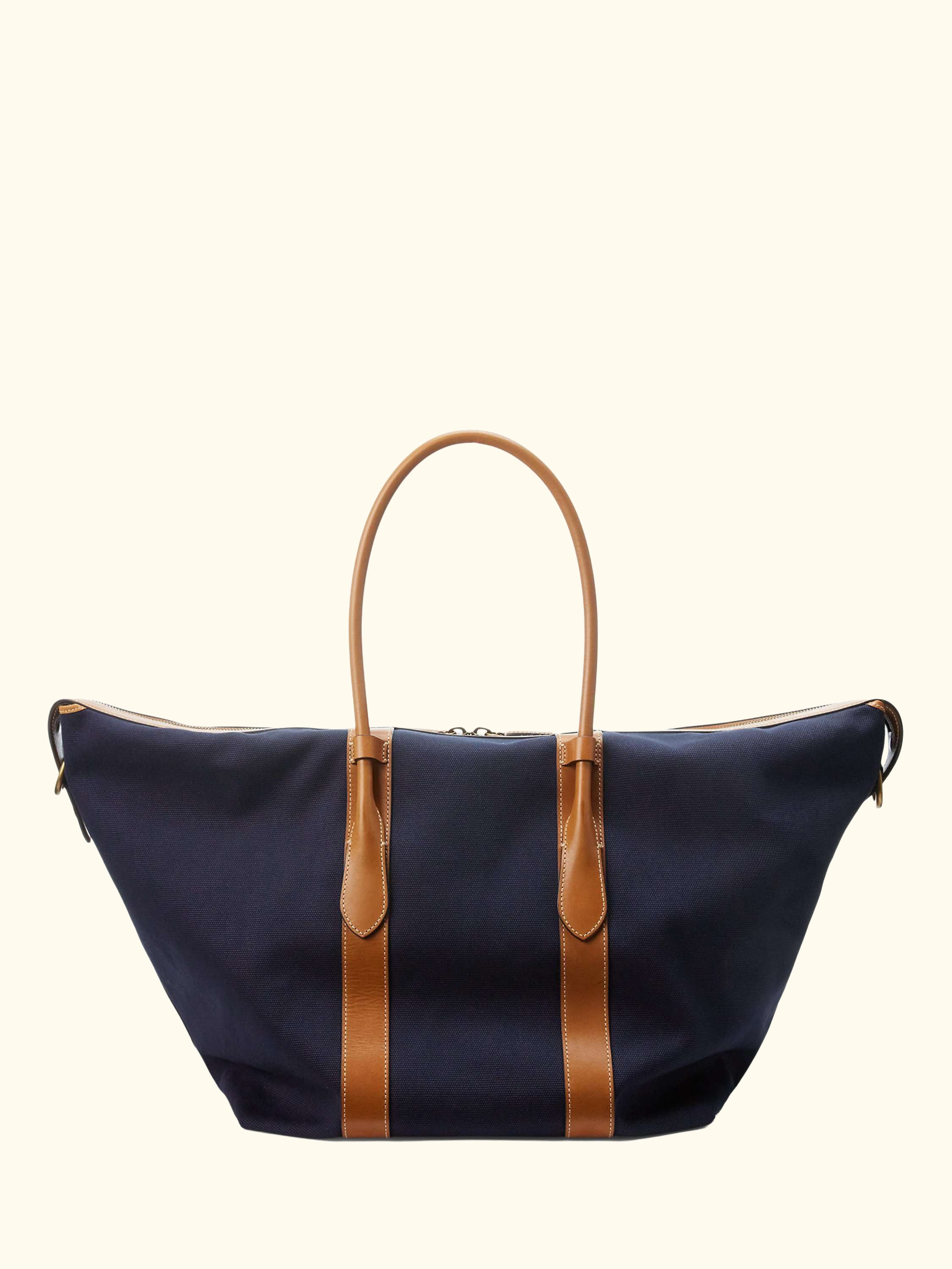 Polo Ralph Lauren XL Tote Bag, Navy/Cuoio