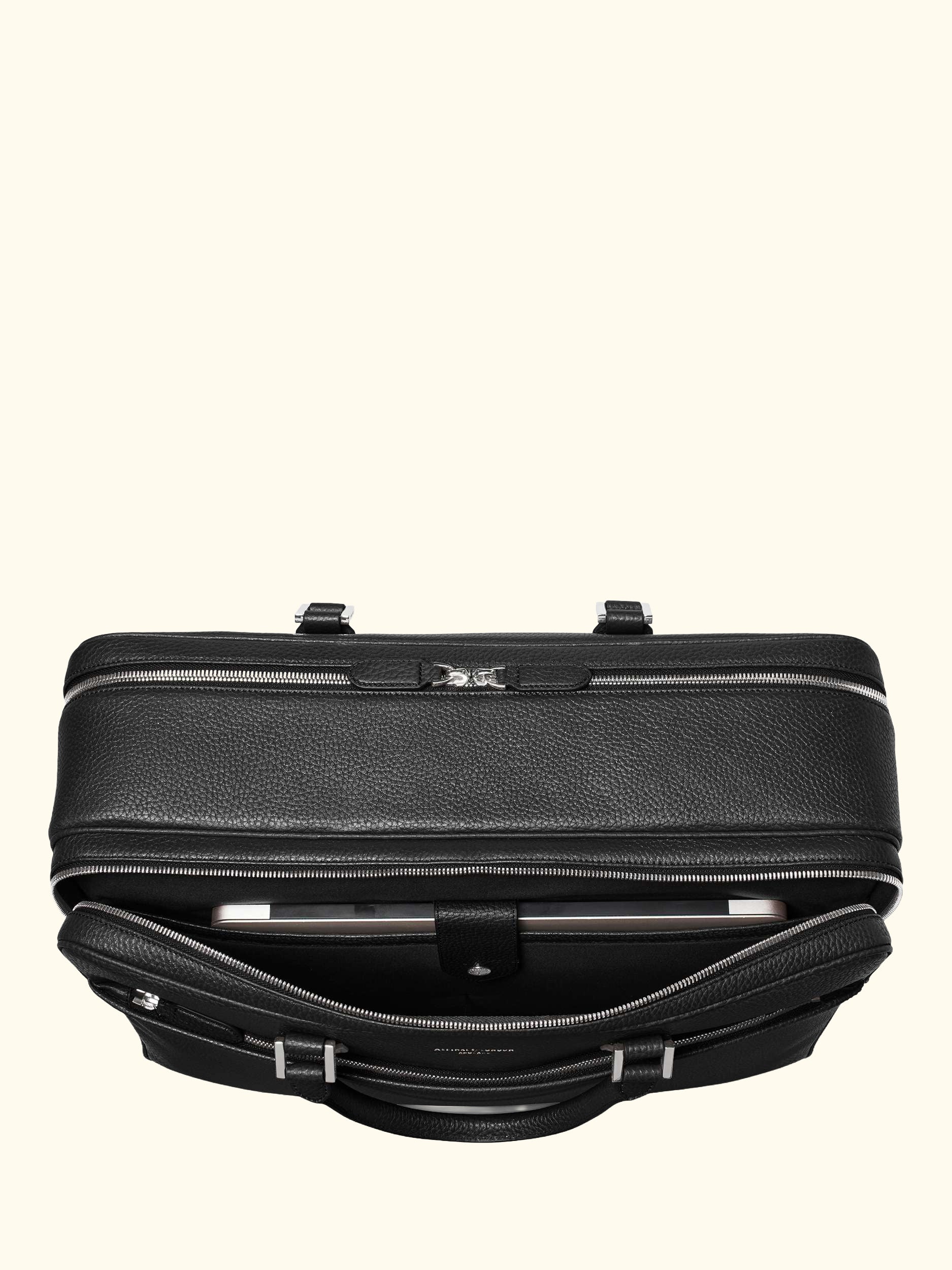 Aspinal of Lonson 48 Hour Mount Street Leather Travel Bag