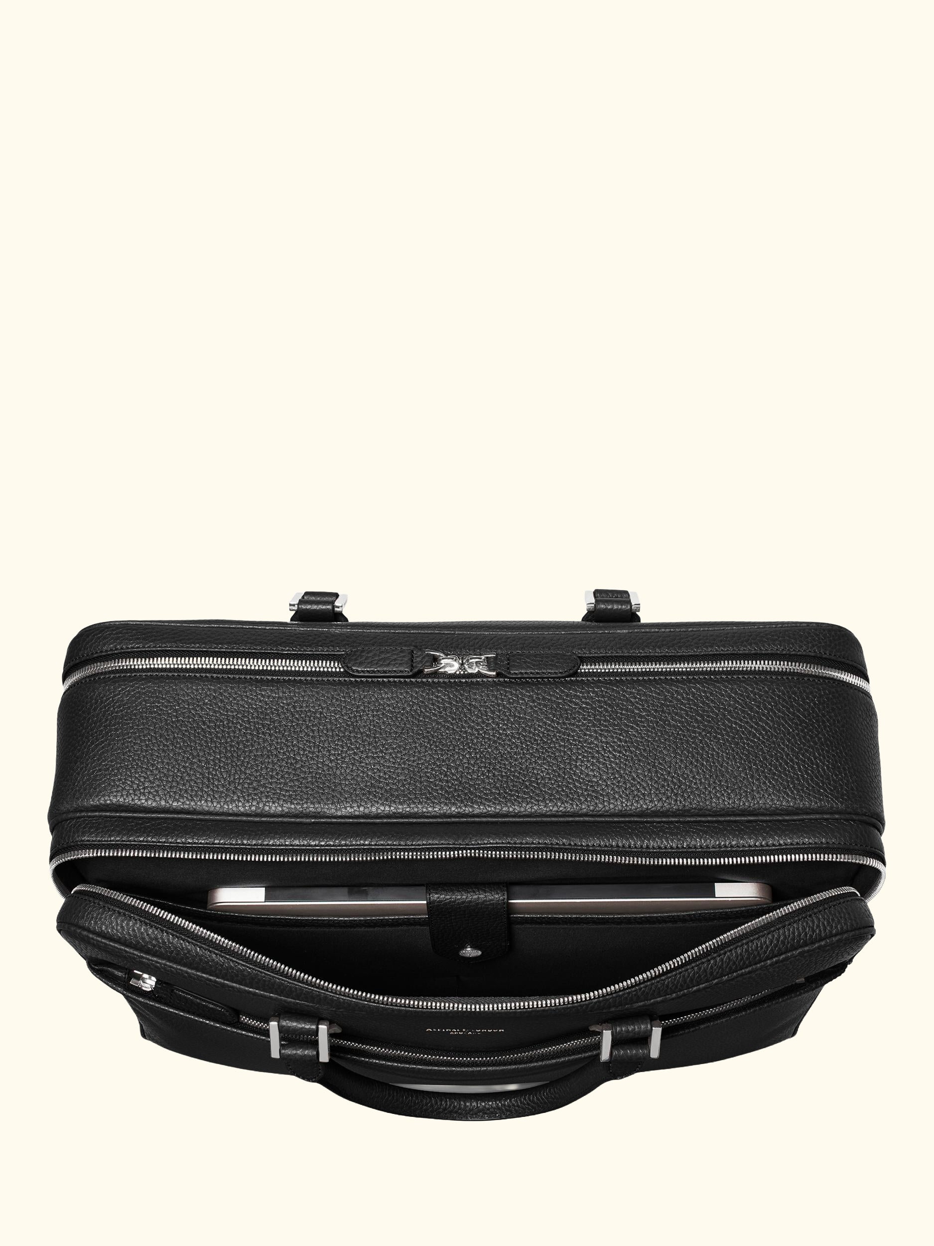 Aspinal of Lonson 48 Hour Mount Street Leather Travel Bag