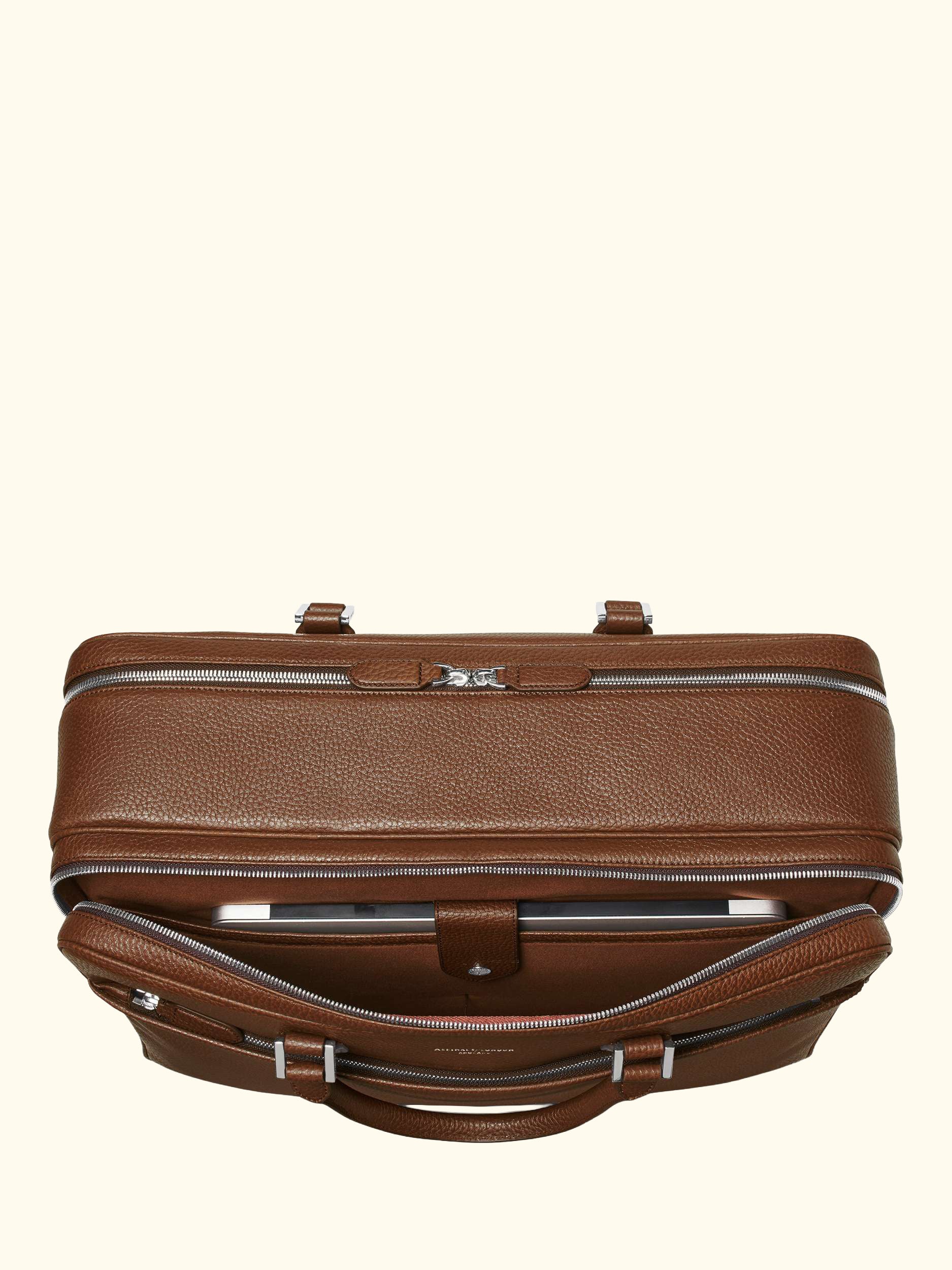 Aspinal of Lonson 48 Hour Mount Street Leather Travel Bag