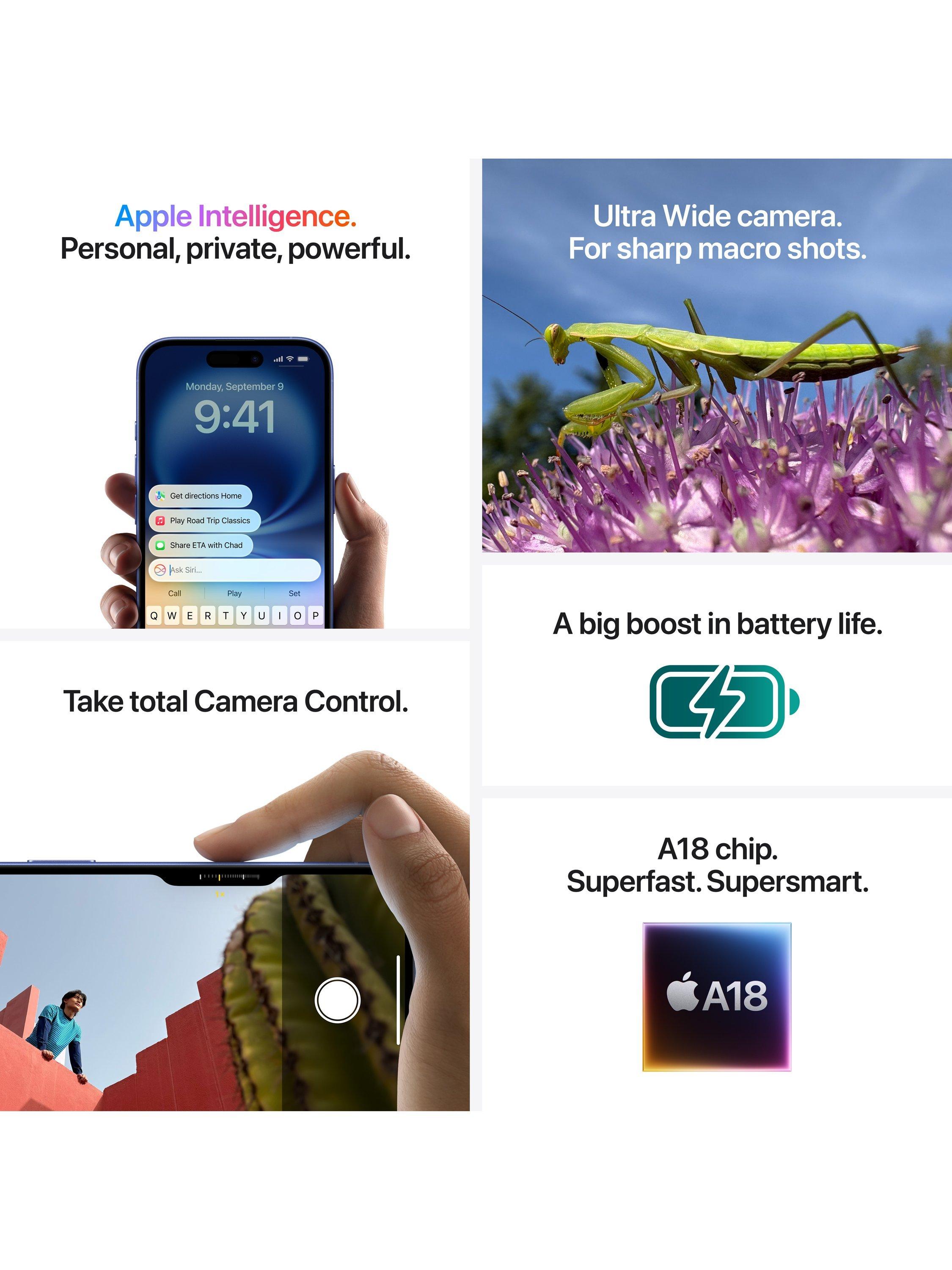 iPhone 16 Plus, iOS, 6.7", 5G, SIM Free, 256GB