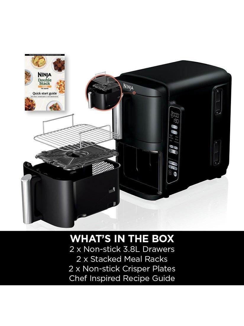 SL300UK Double Stack 2-Drawer Air Fryer, 7.6L, Black