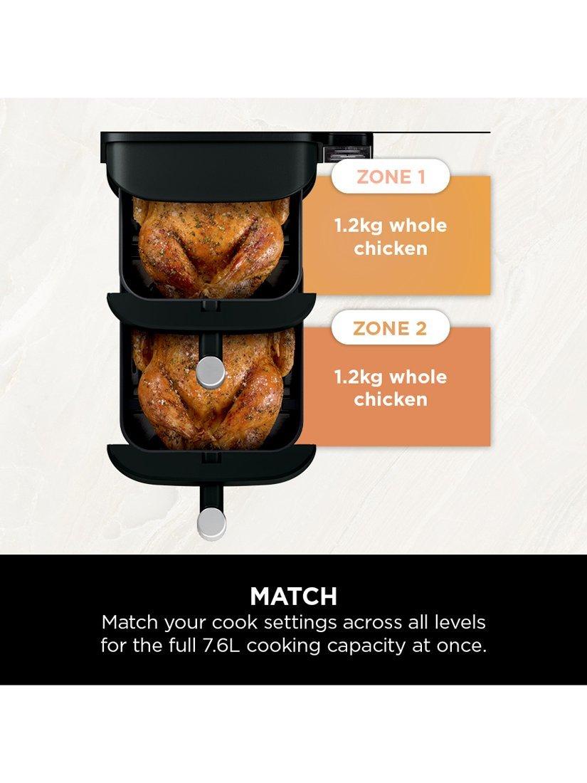 SL300UK Double Stack 2-Drawer Air Fryer, 7.6L, Black