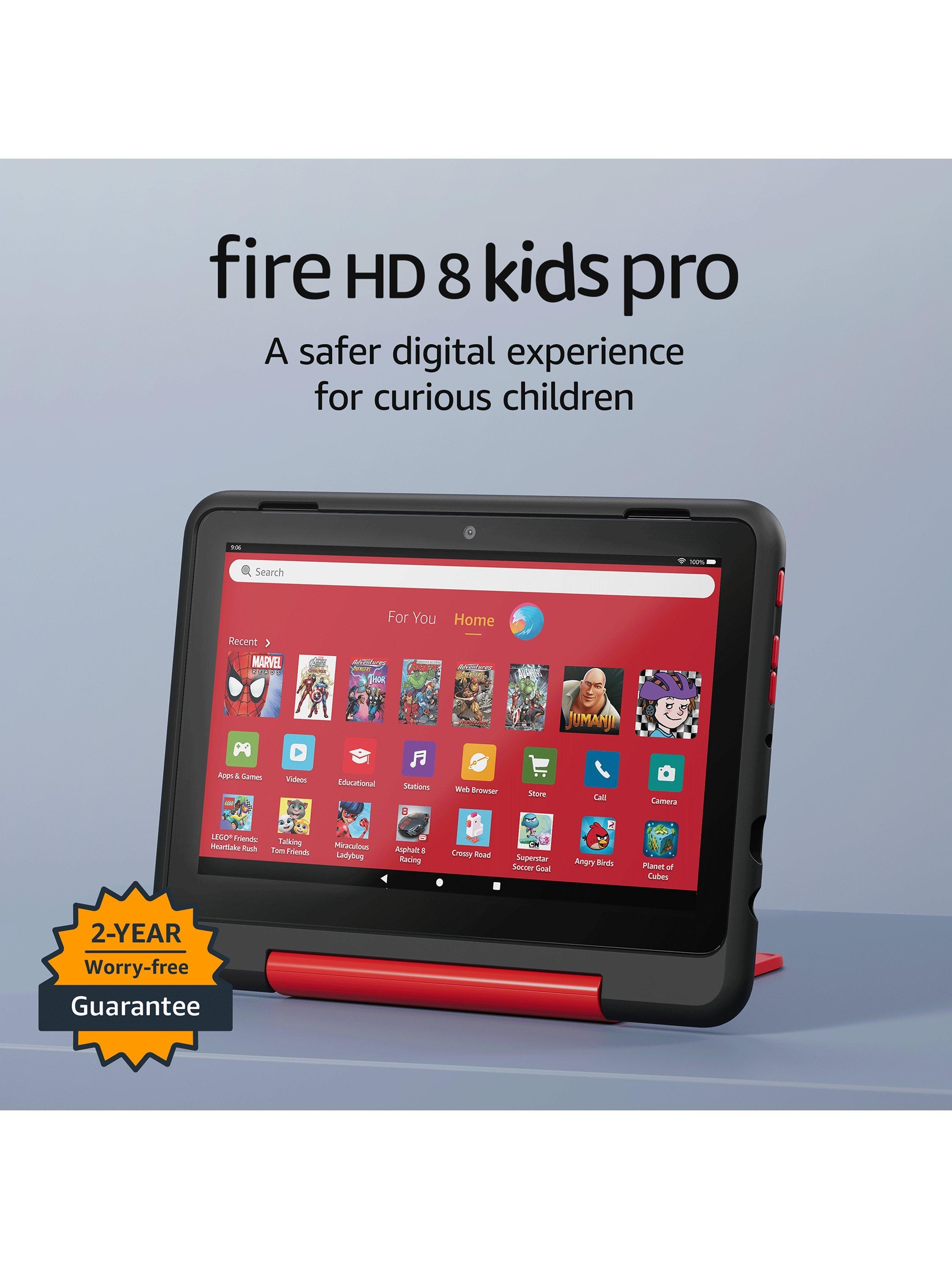 Fire HD 8 Tablet Kids Pro Edition (2024) for ages 6-12 with Slim Case & Parental Controls, Hexa-core, Fire OS, Wi-Fi, 32GB, 8", Marvel Avengers