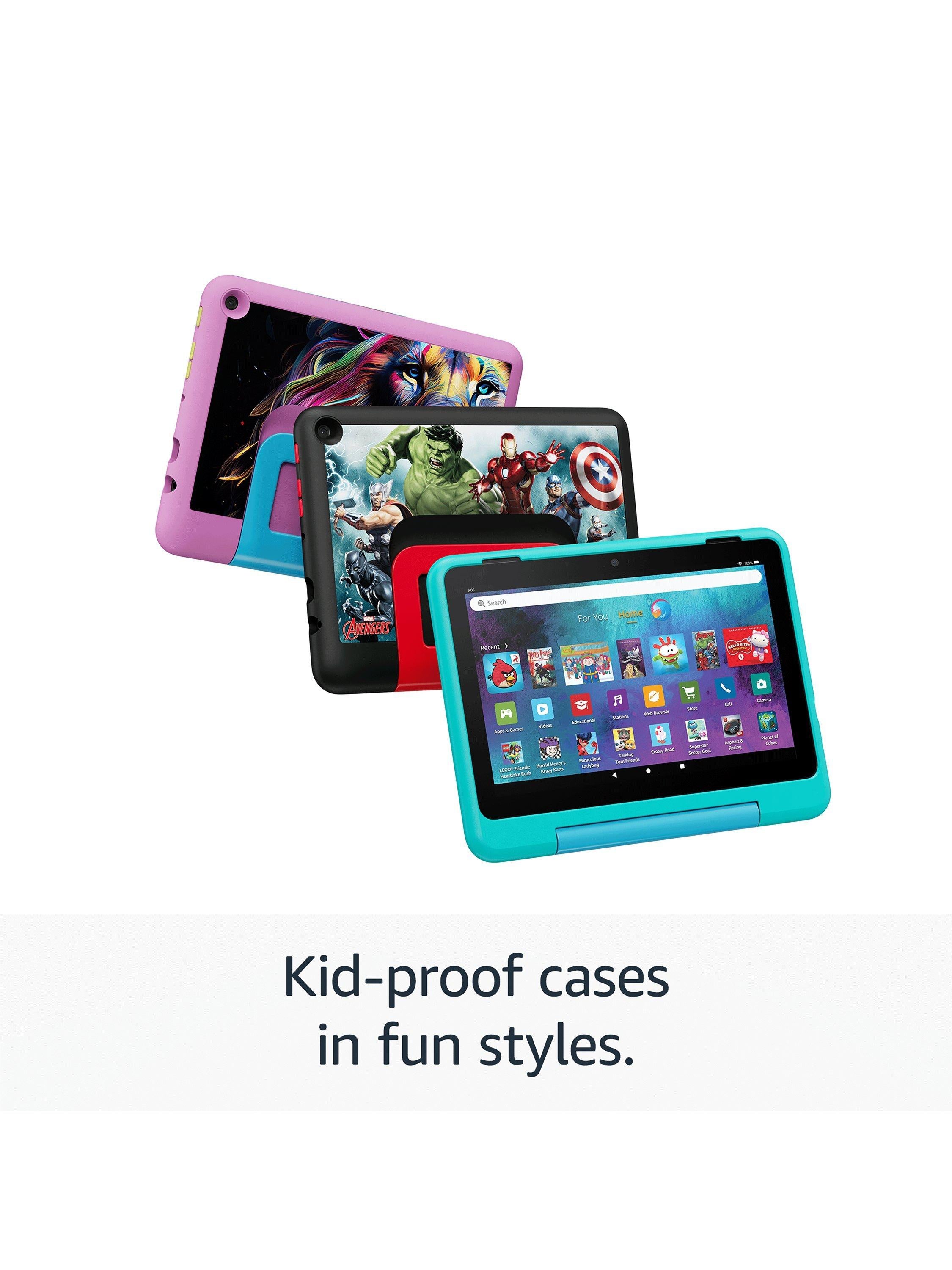 Fire HD 8 Tablet Kids Pro Edition (2024) for ages 6-12 with Slim Case & Parental Controls, Hexa-core, Fire OS, Wi-Fi, 32GB, 8", Marvel Avengers