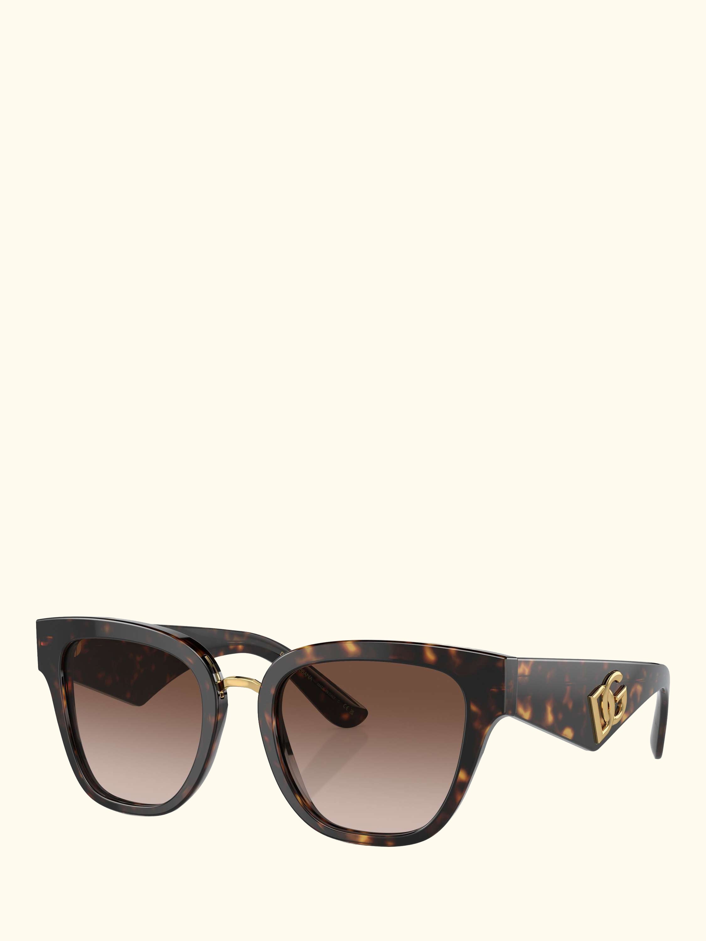 DG4437 Women's Butterfly Sunglasses, Havana