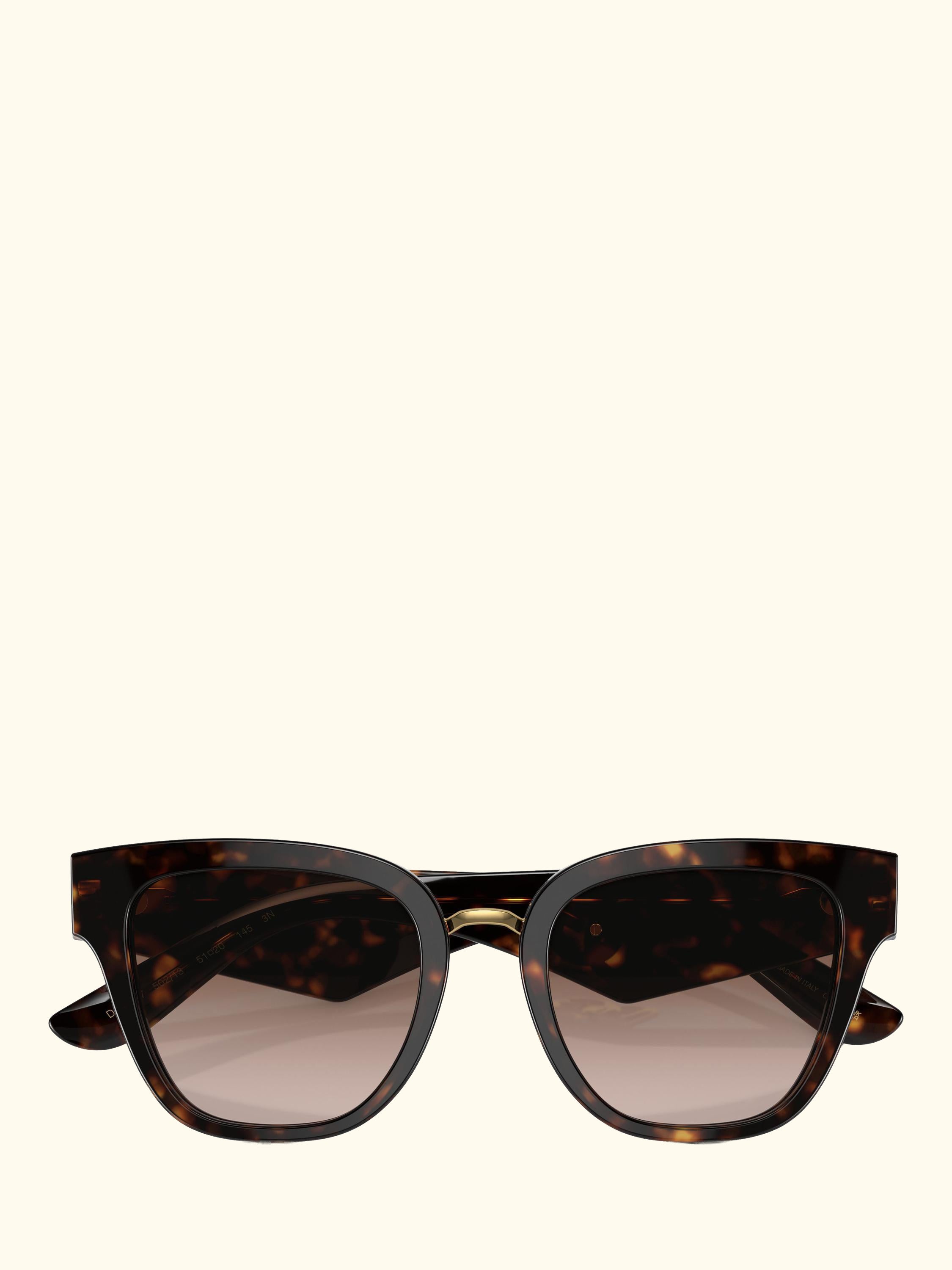 DG4437 Women's Butterfly Sunglasses, Havana