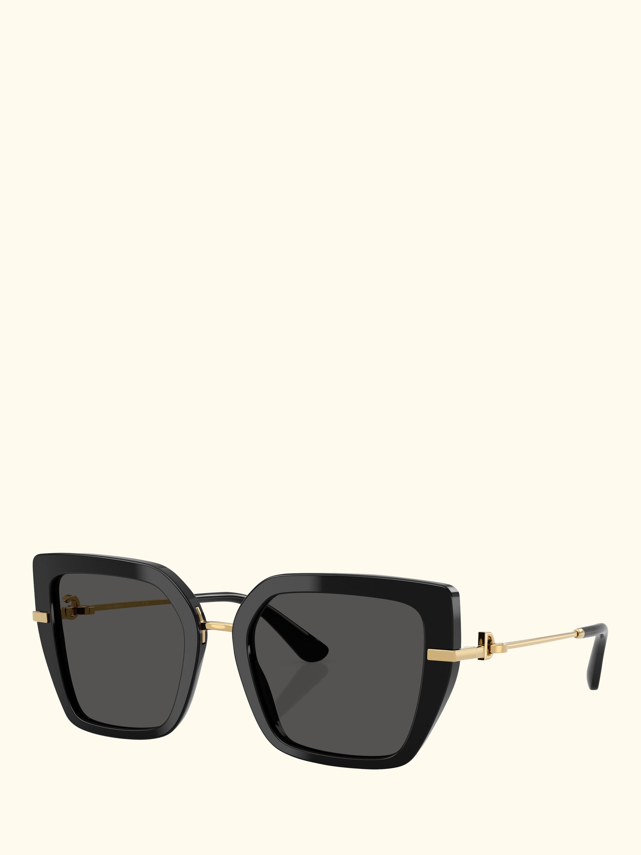 DG4474 Women's Square Sunglasses, Black