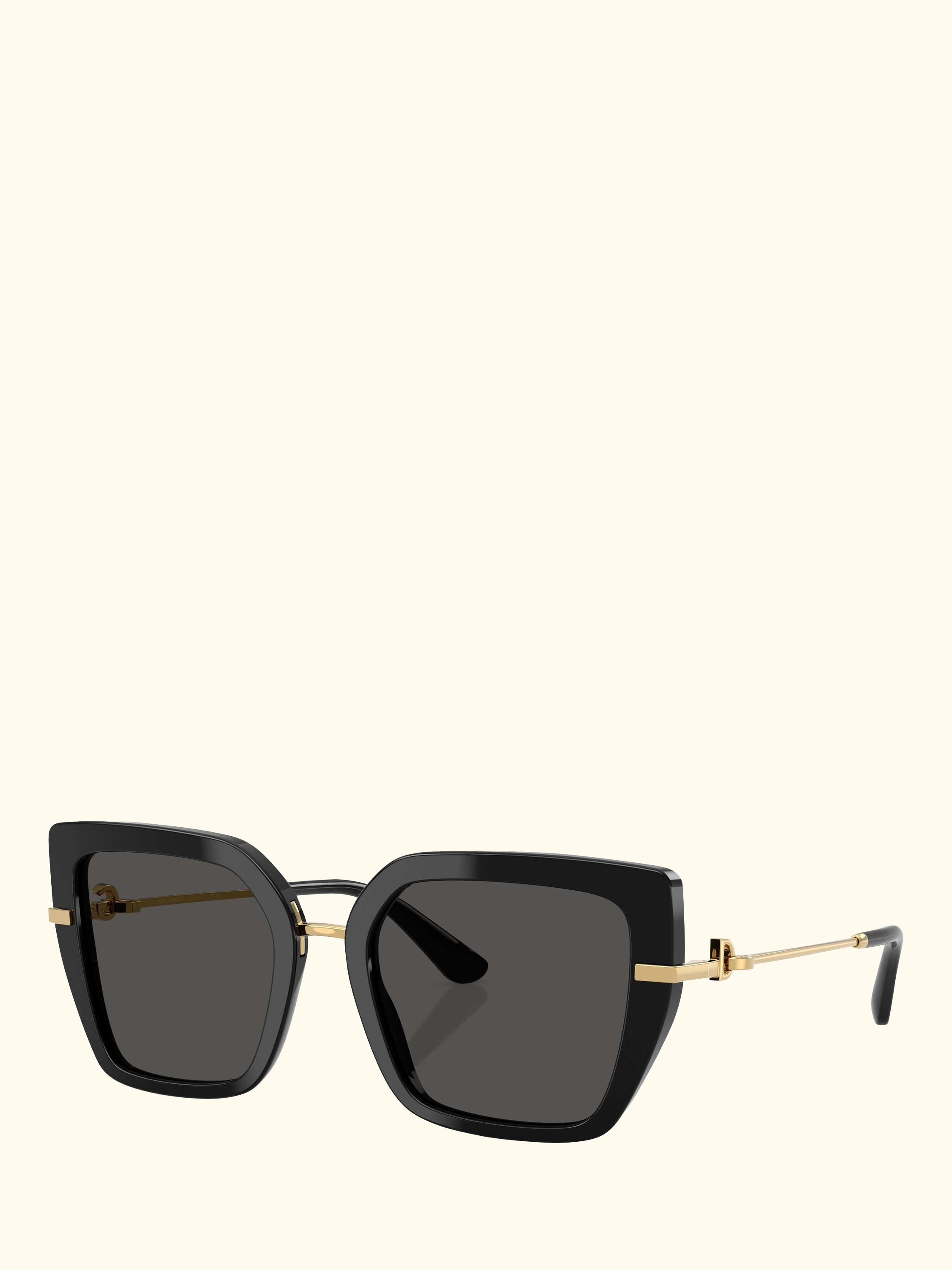 DG4474 Women's Square Sunglasses, Black