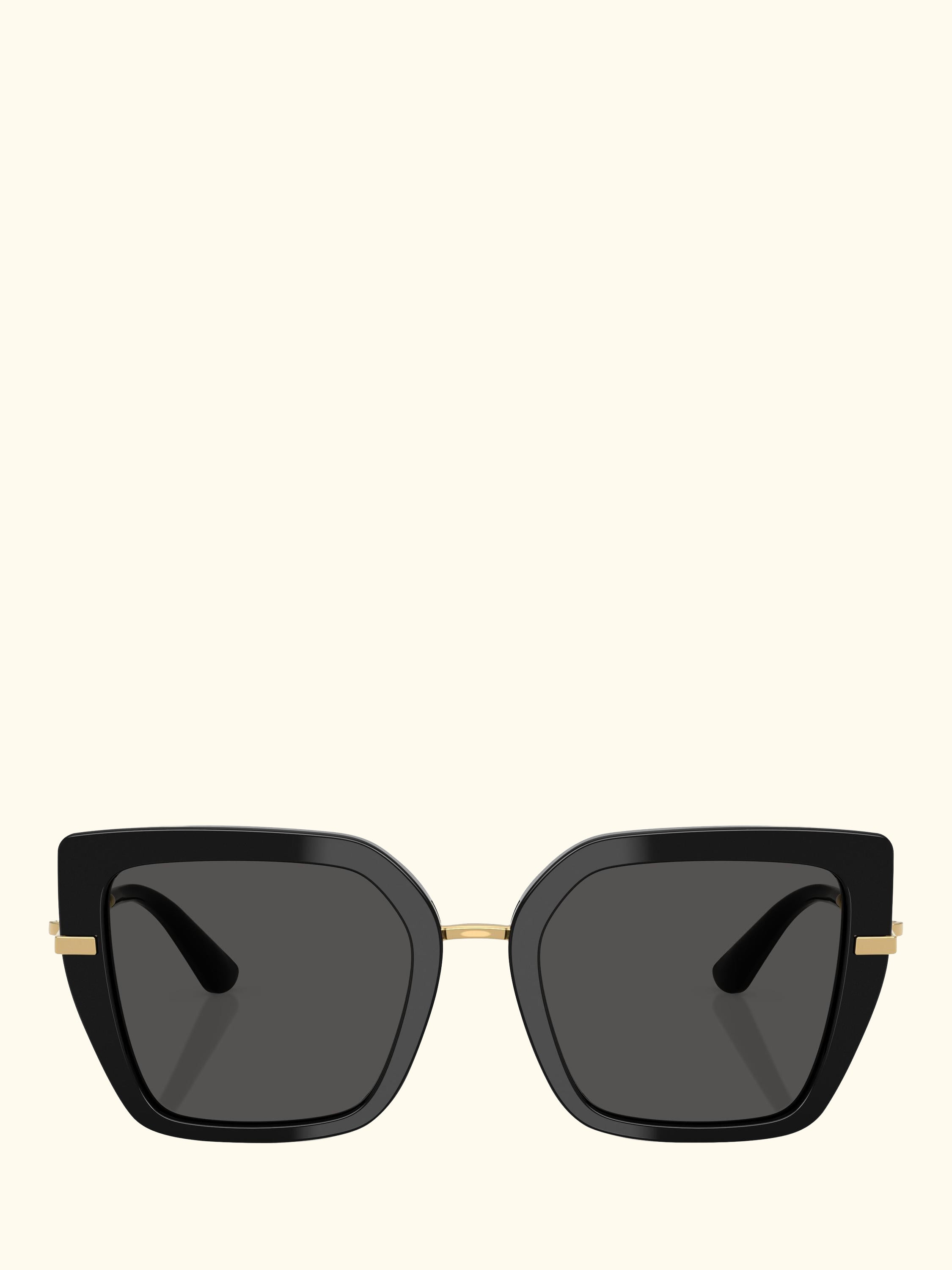 DG4474 Women's Square Sunglasses, Black