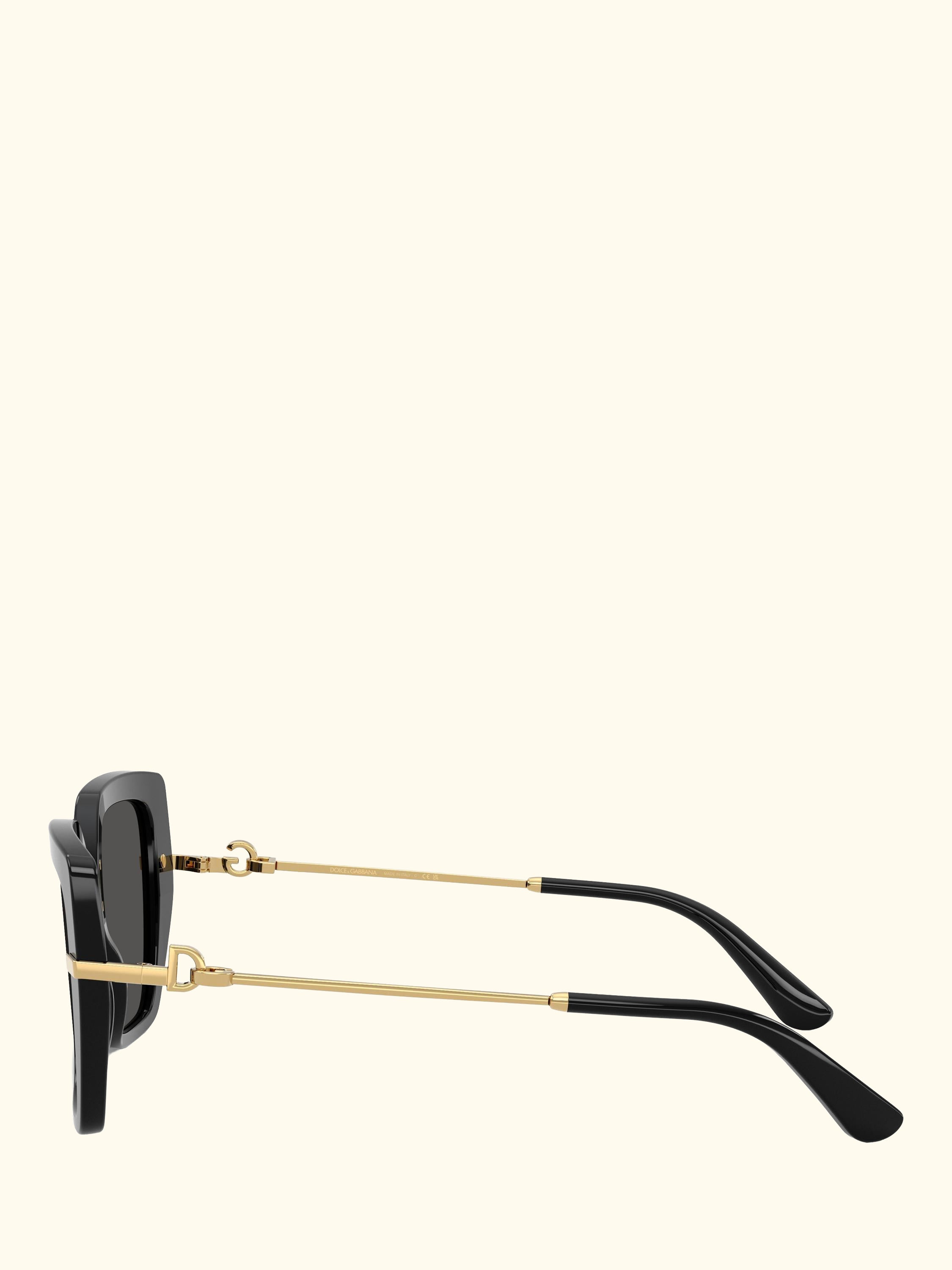 DG4474 Women's Square Sunglasses, Black