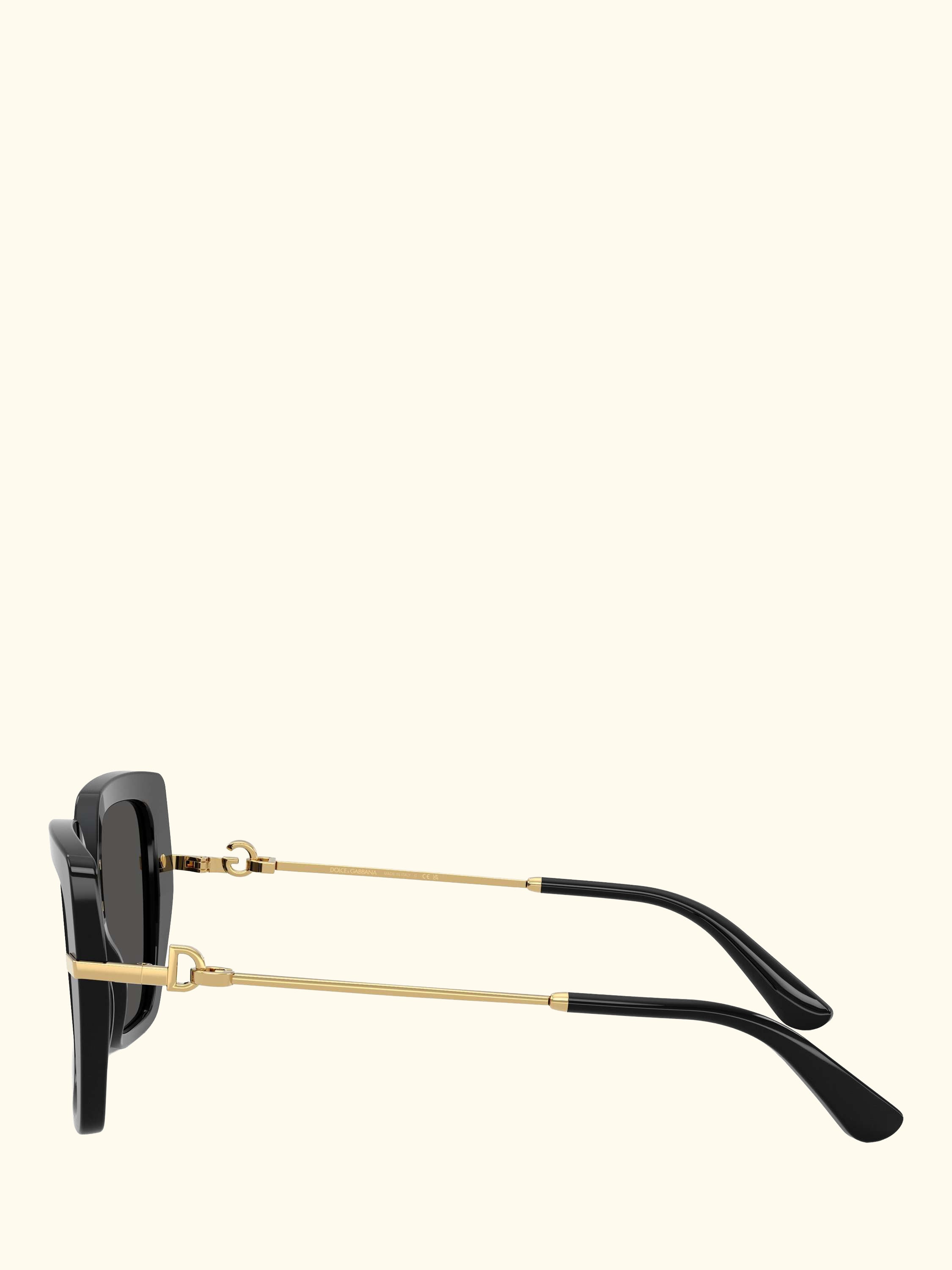 DG4474 Women's Square Sunglasses, Black