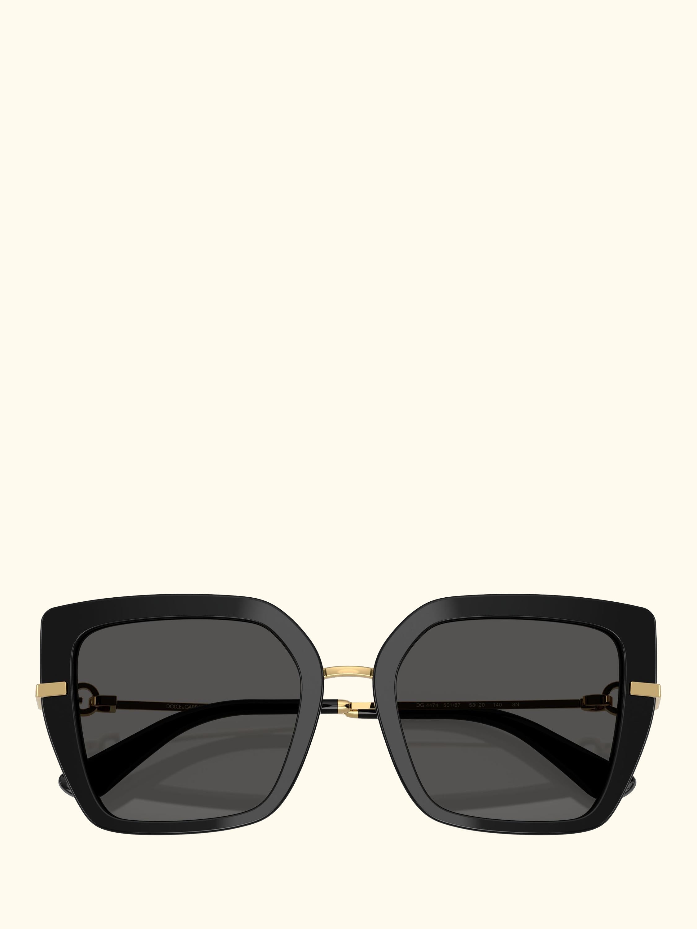 DG4474 Women's Square Sunglasses, Black