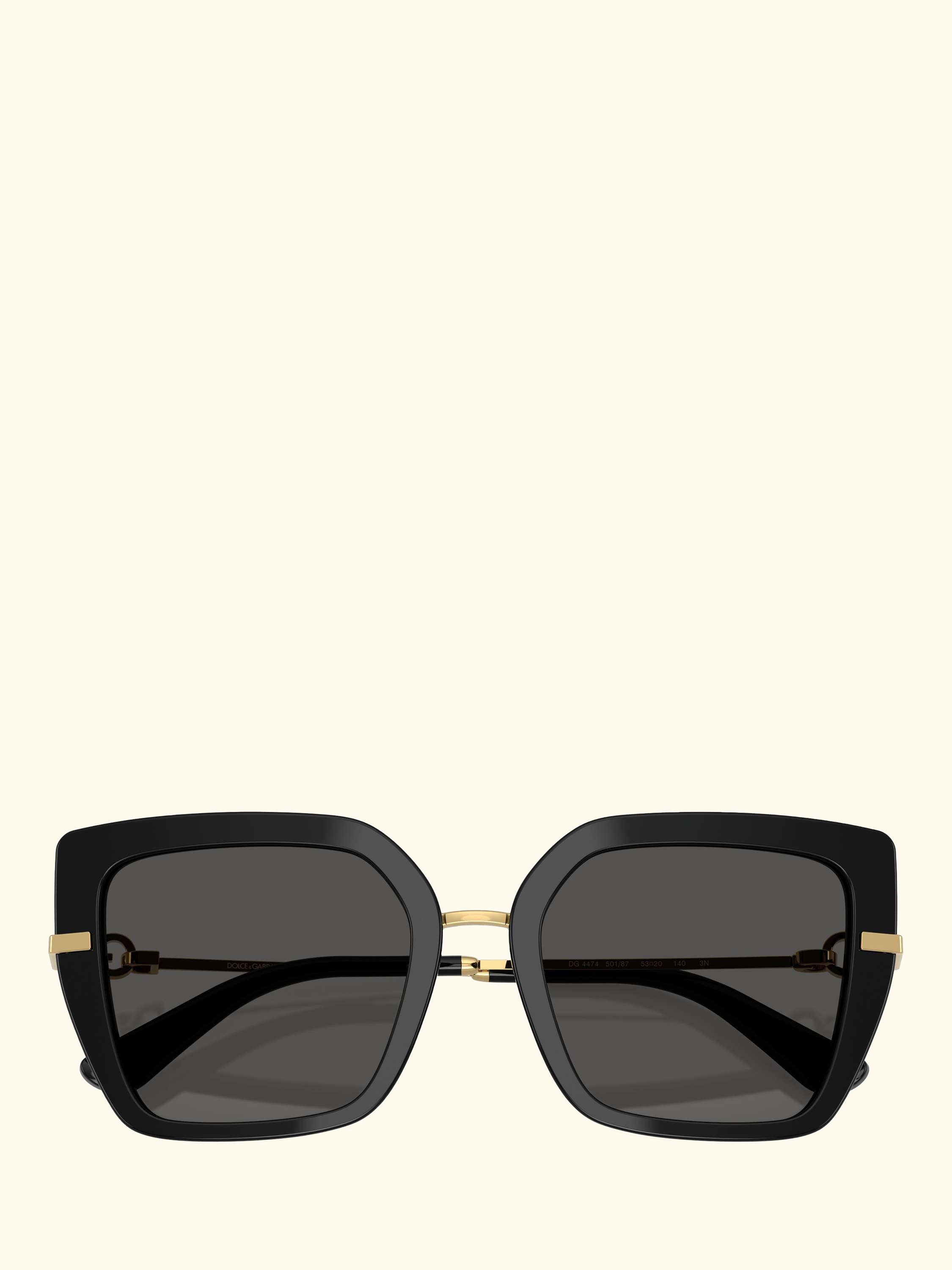DG4474 Women's Square Sunglasses, Black