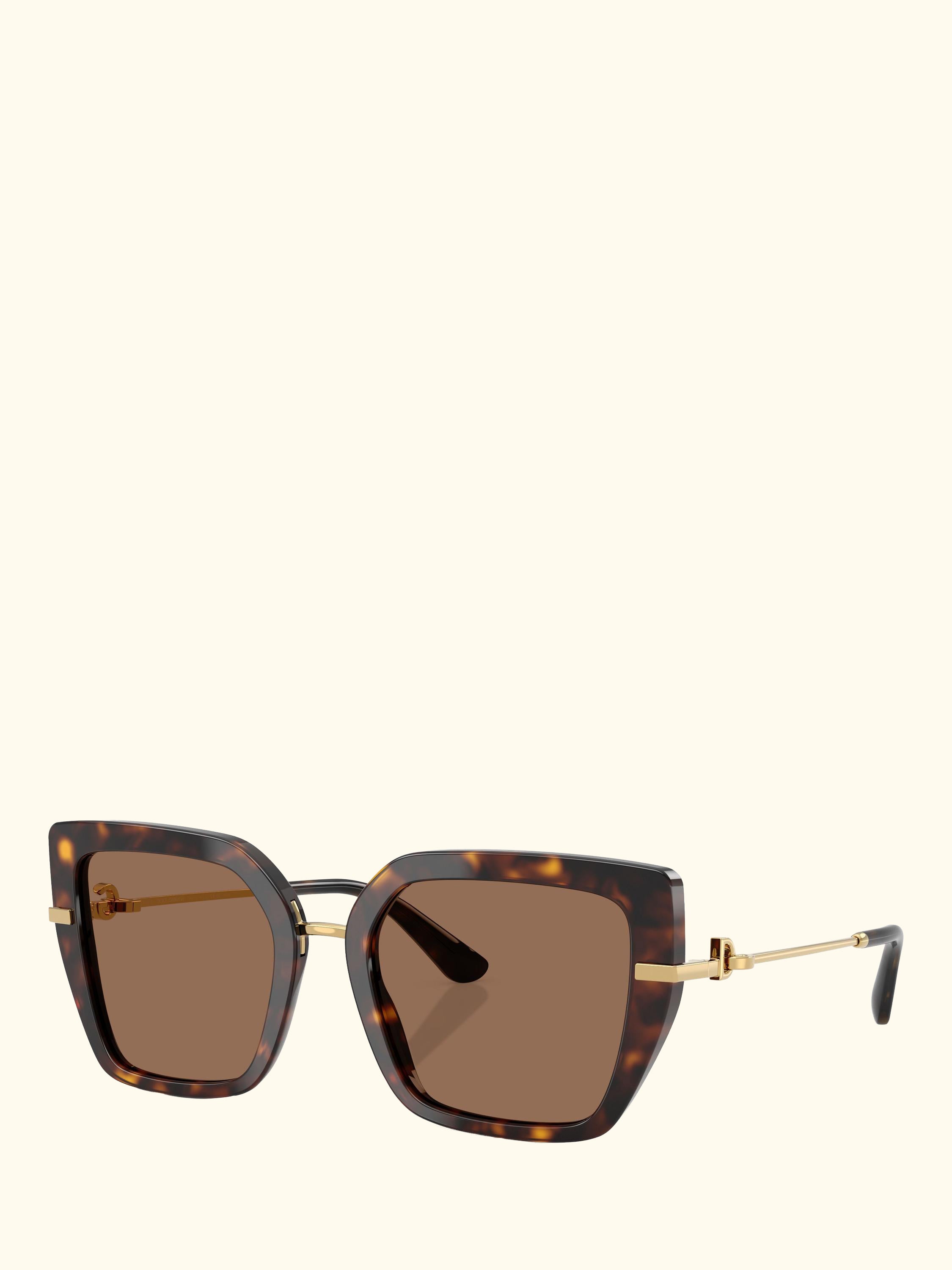 DG4474 Women's Square Sunglasses, Havana