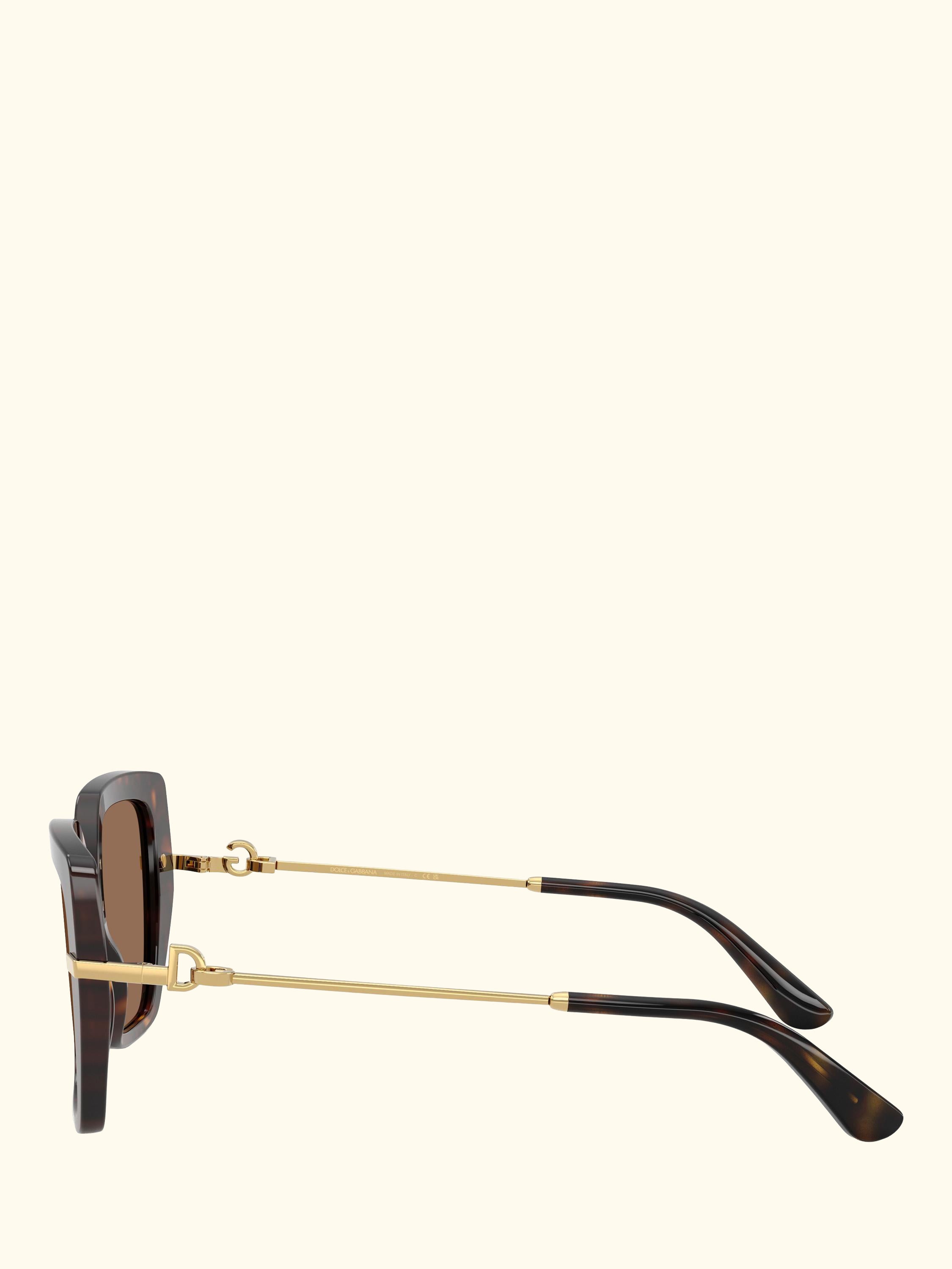 DG4474 Women's Square Sunglasses, Havana