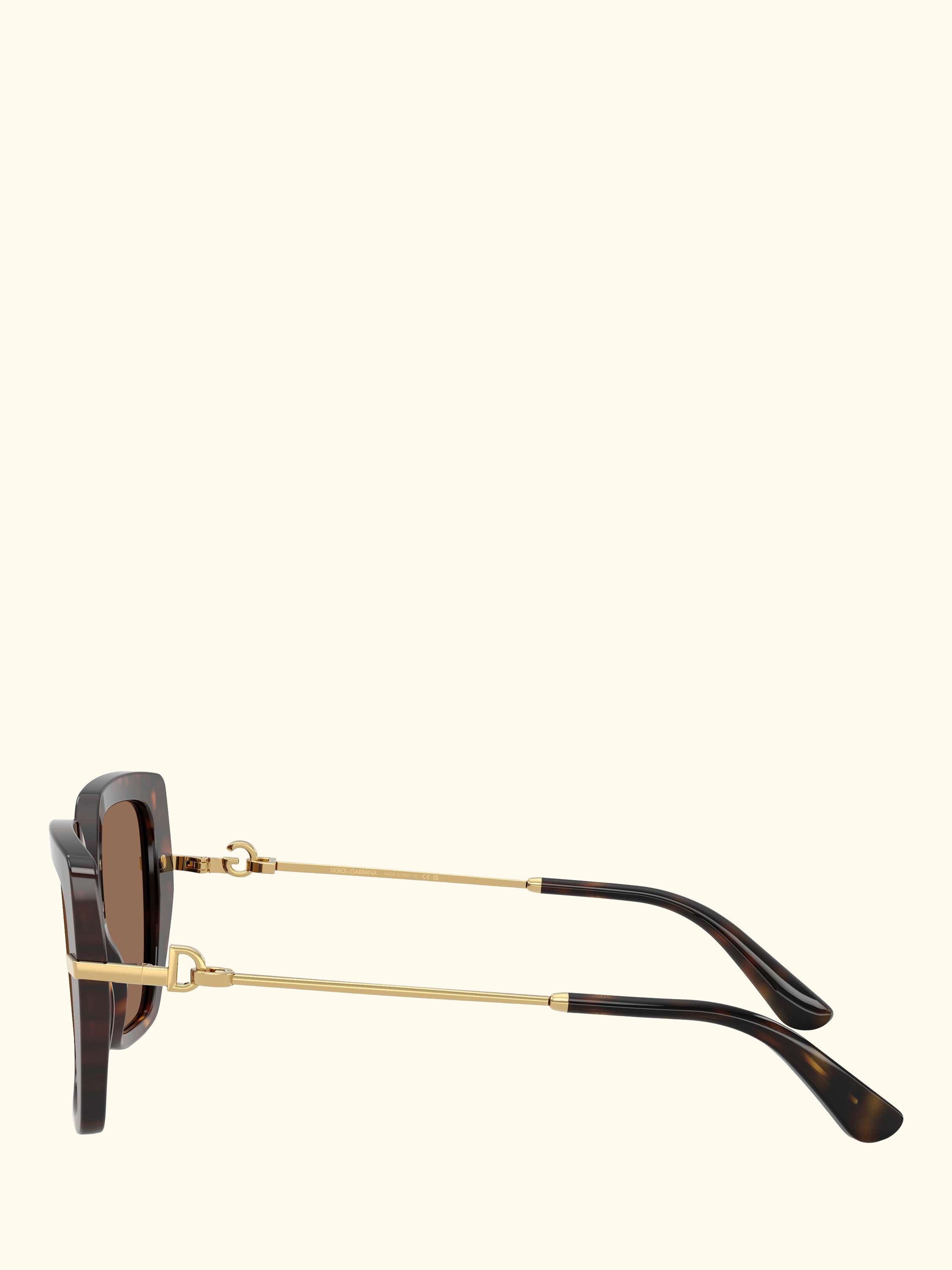 DG4474 Women's Square Sunglasses, Havana