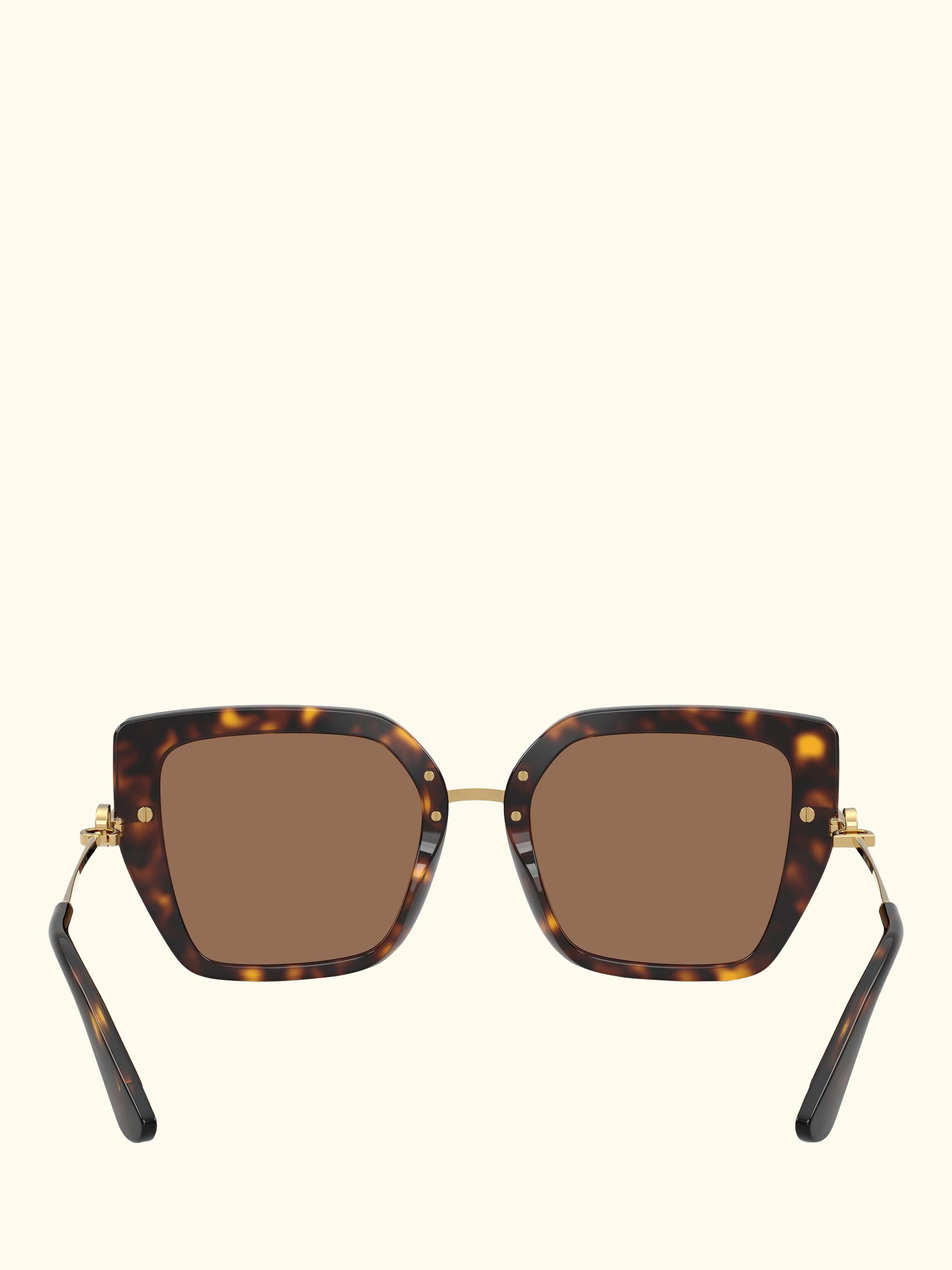 DG4474 Women's Square Sunglasses, Havana