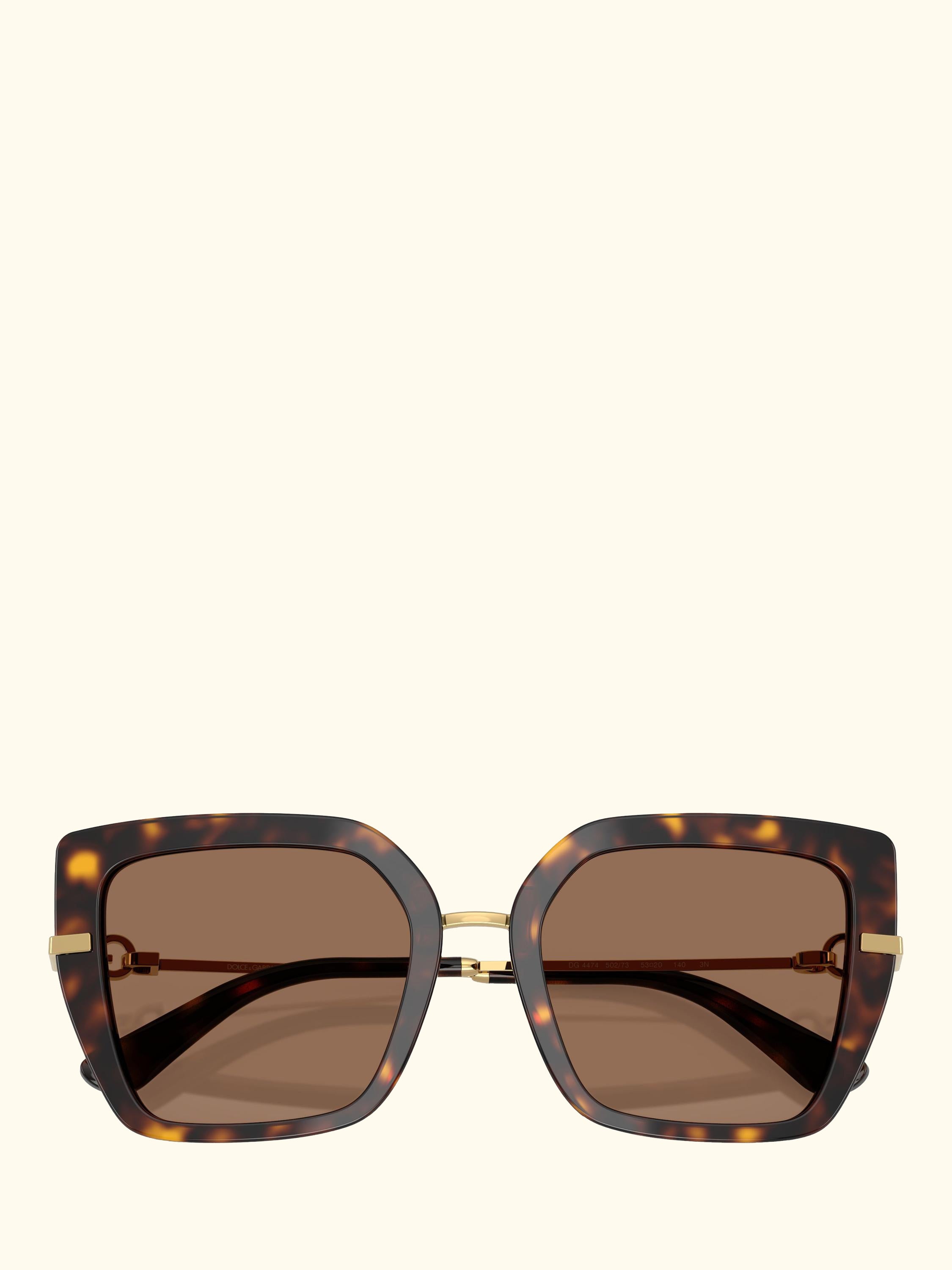 DG4474 Women's Square Sunglasses, Havana