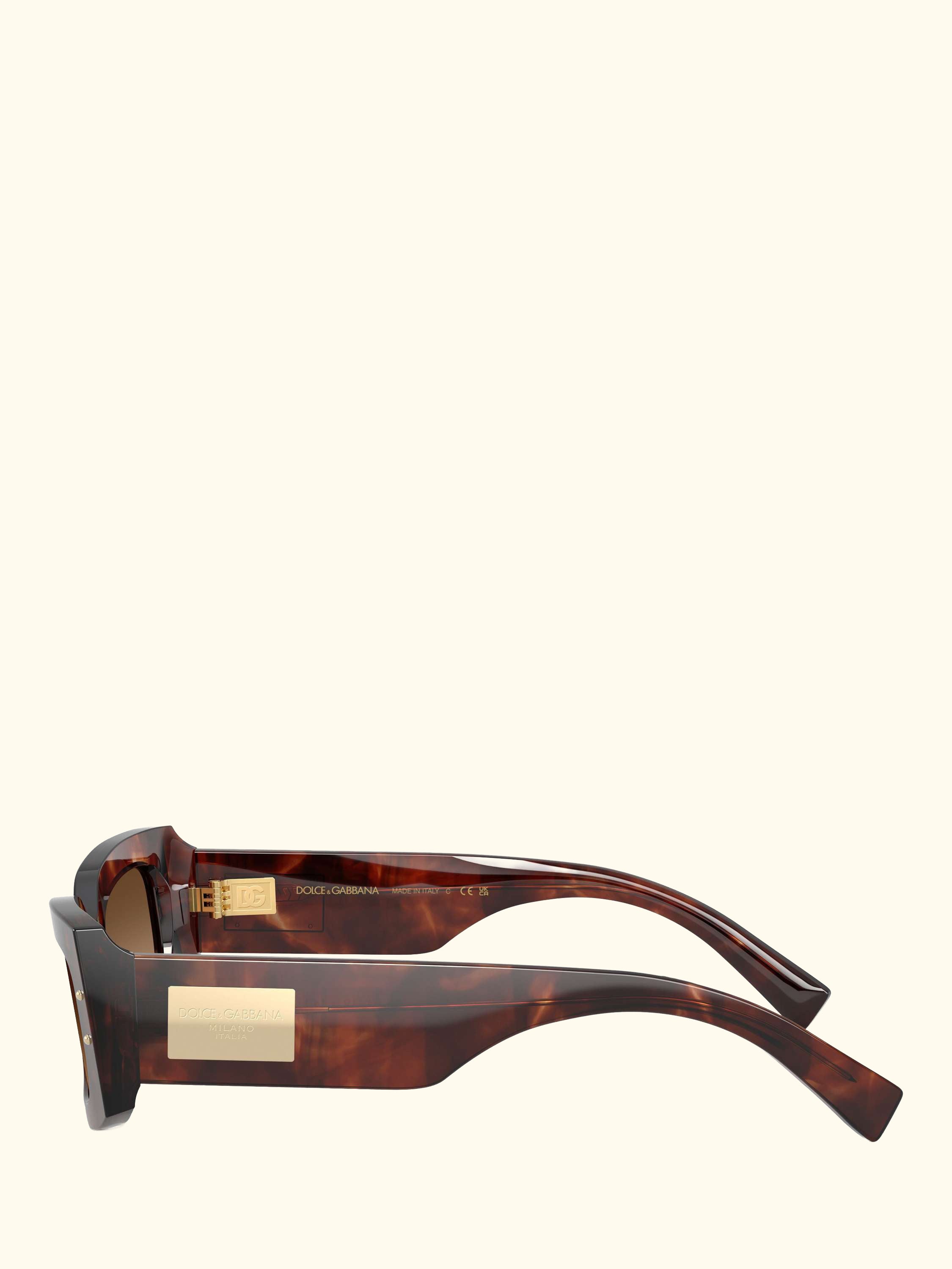 DG4479 Women's Rectangular Sunglasses, Dark Red Havana