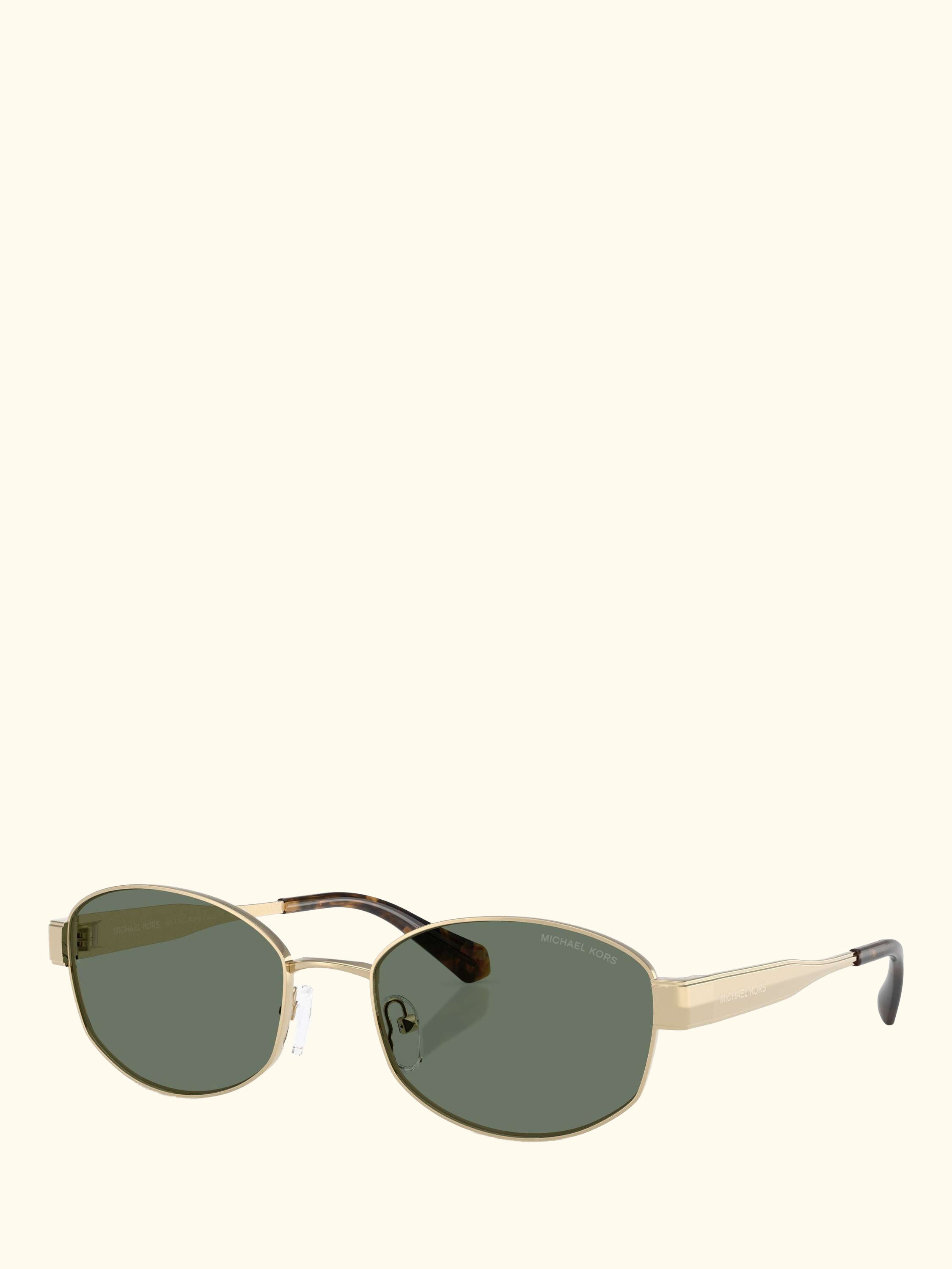 0MK1161 Square Sunglasses, Light Gold/Green