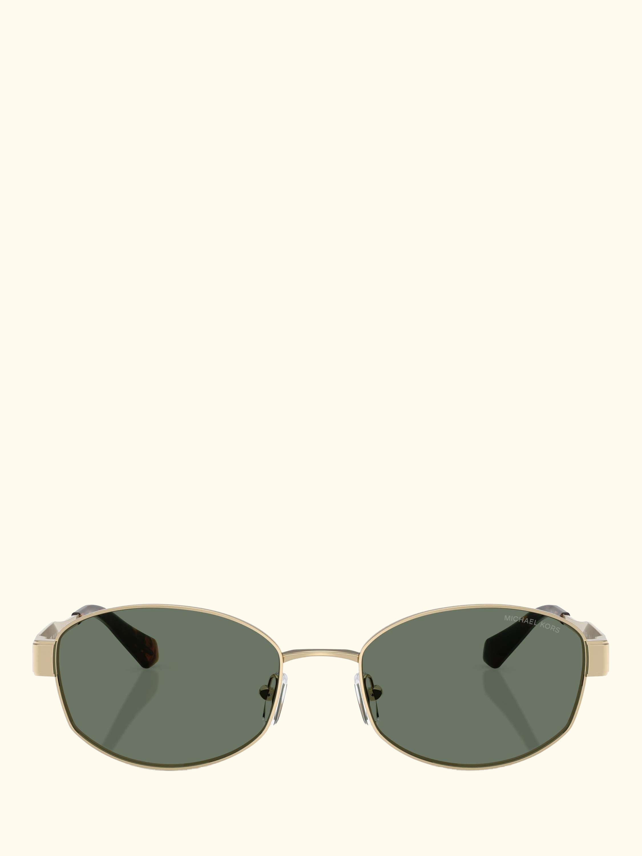 0MK1161 Square Sunglasses, Light Gold/Green