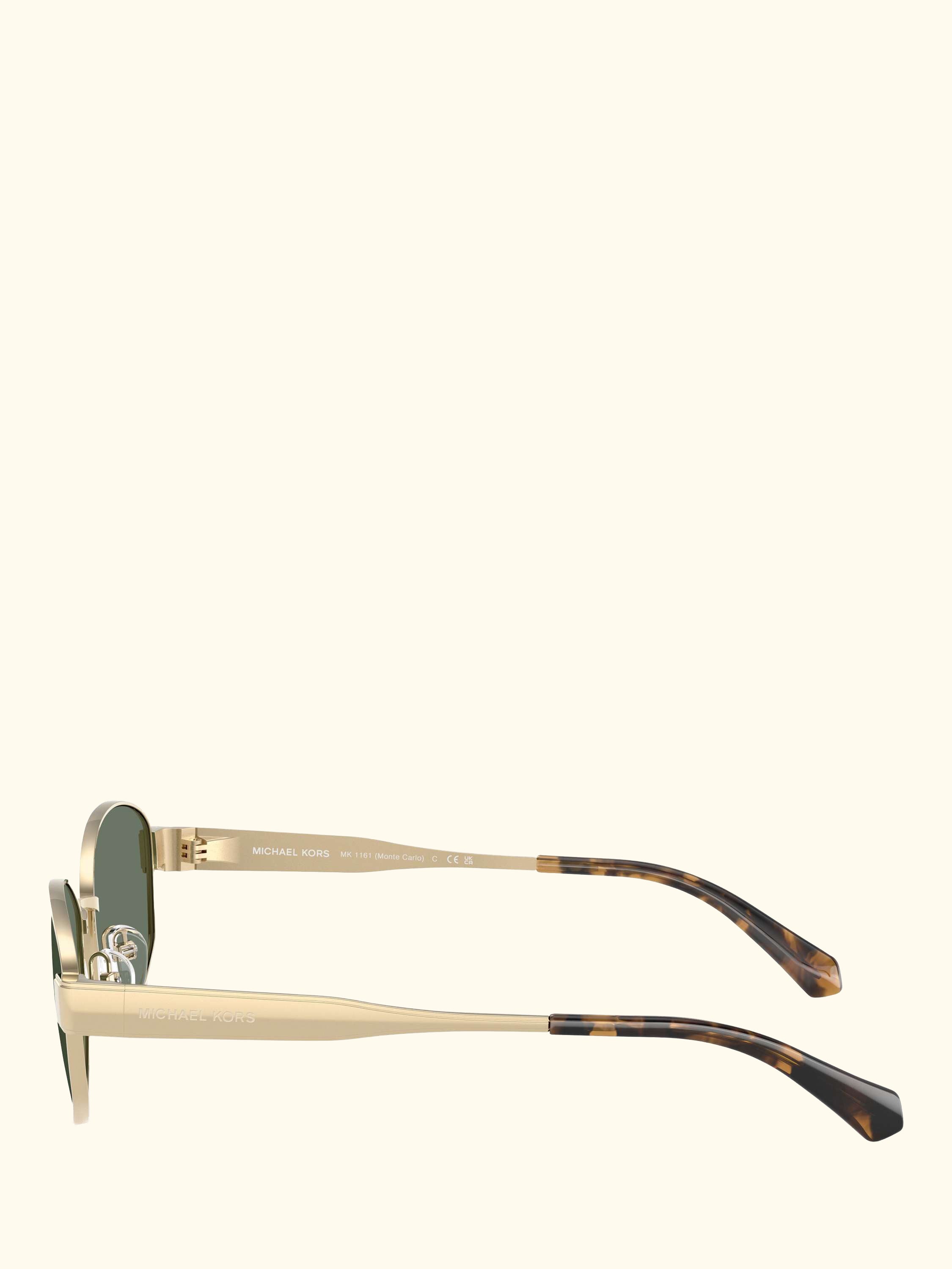 0MK1161 Square Sunglasses, Light Gold/Green