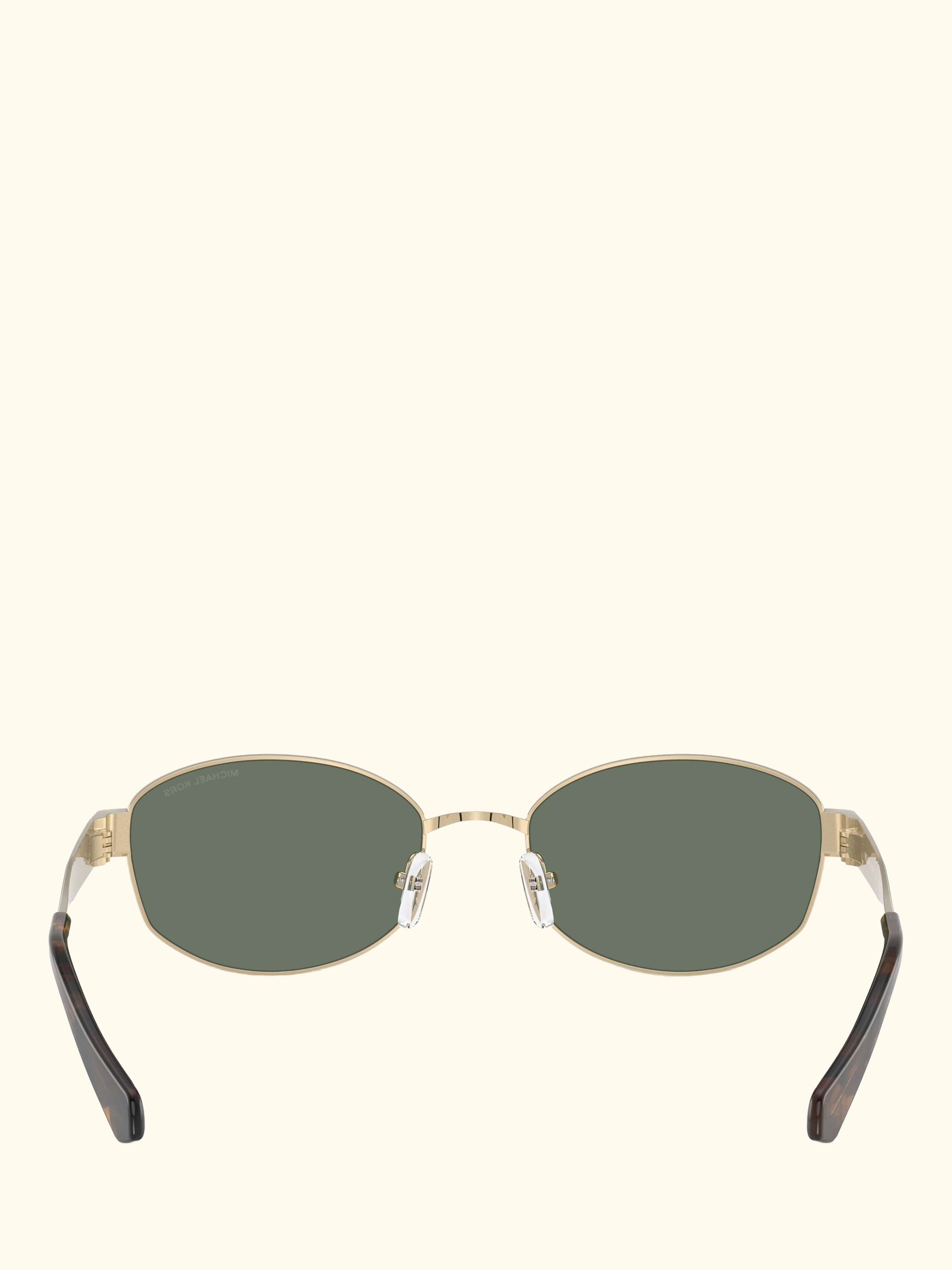 0MK1161 Square Sunglasses, Light Gold/Green