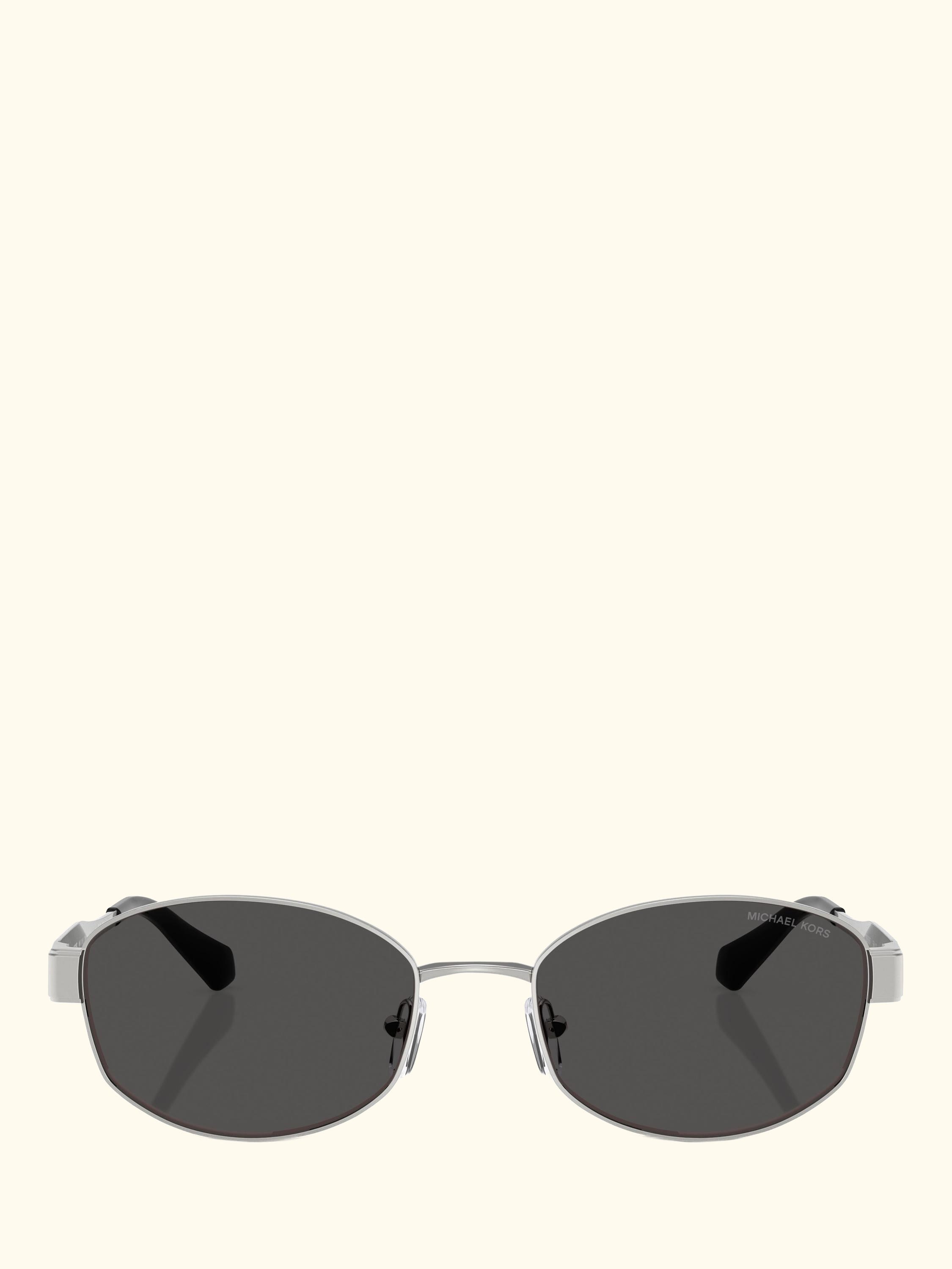 0MK1161 Oval Sunglasses, Silver/Black