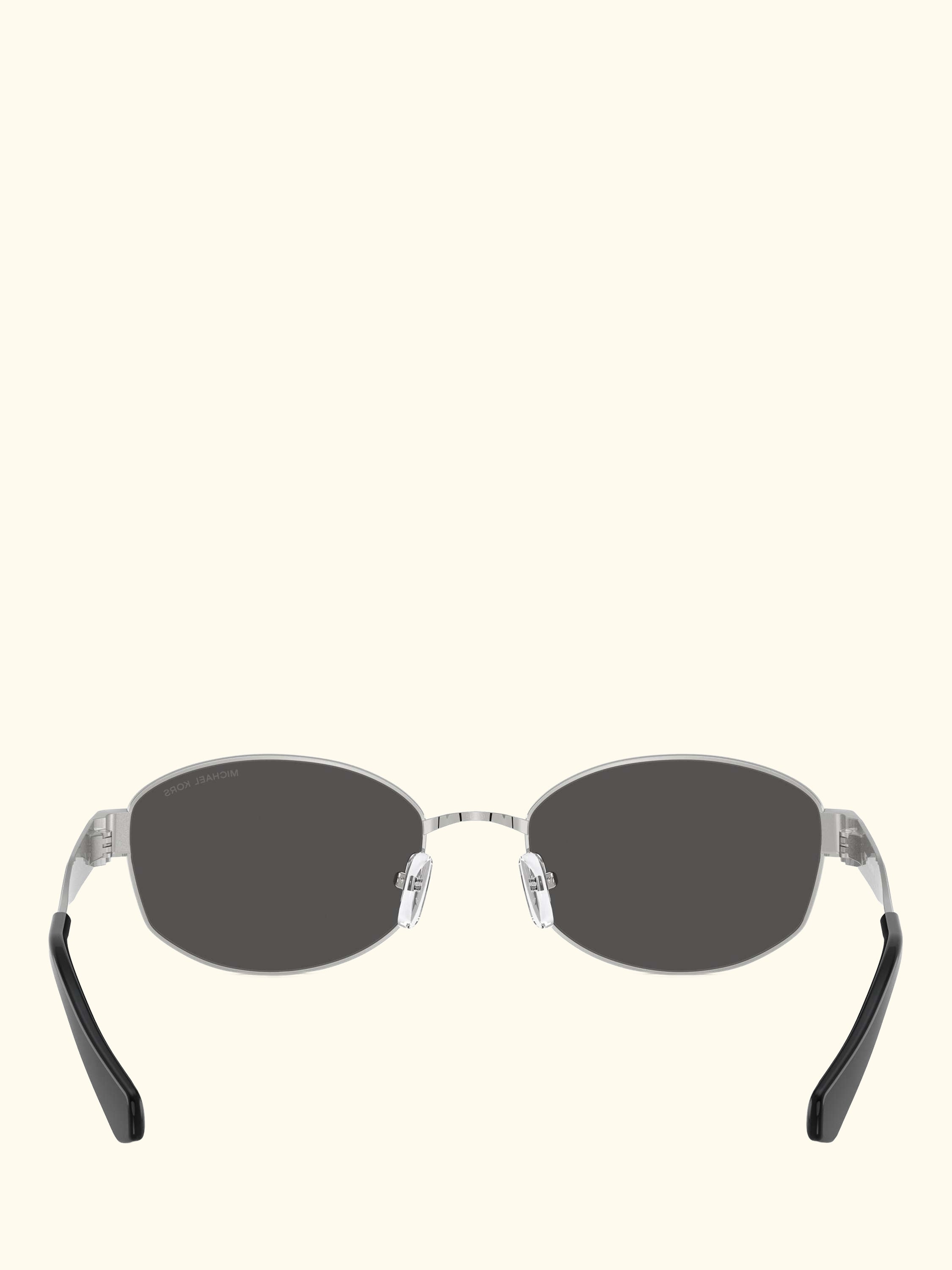 0MK1161 Oval Sunglasses, Silver/Black