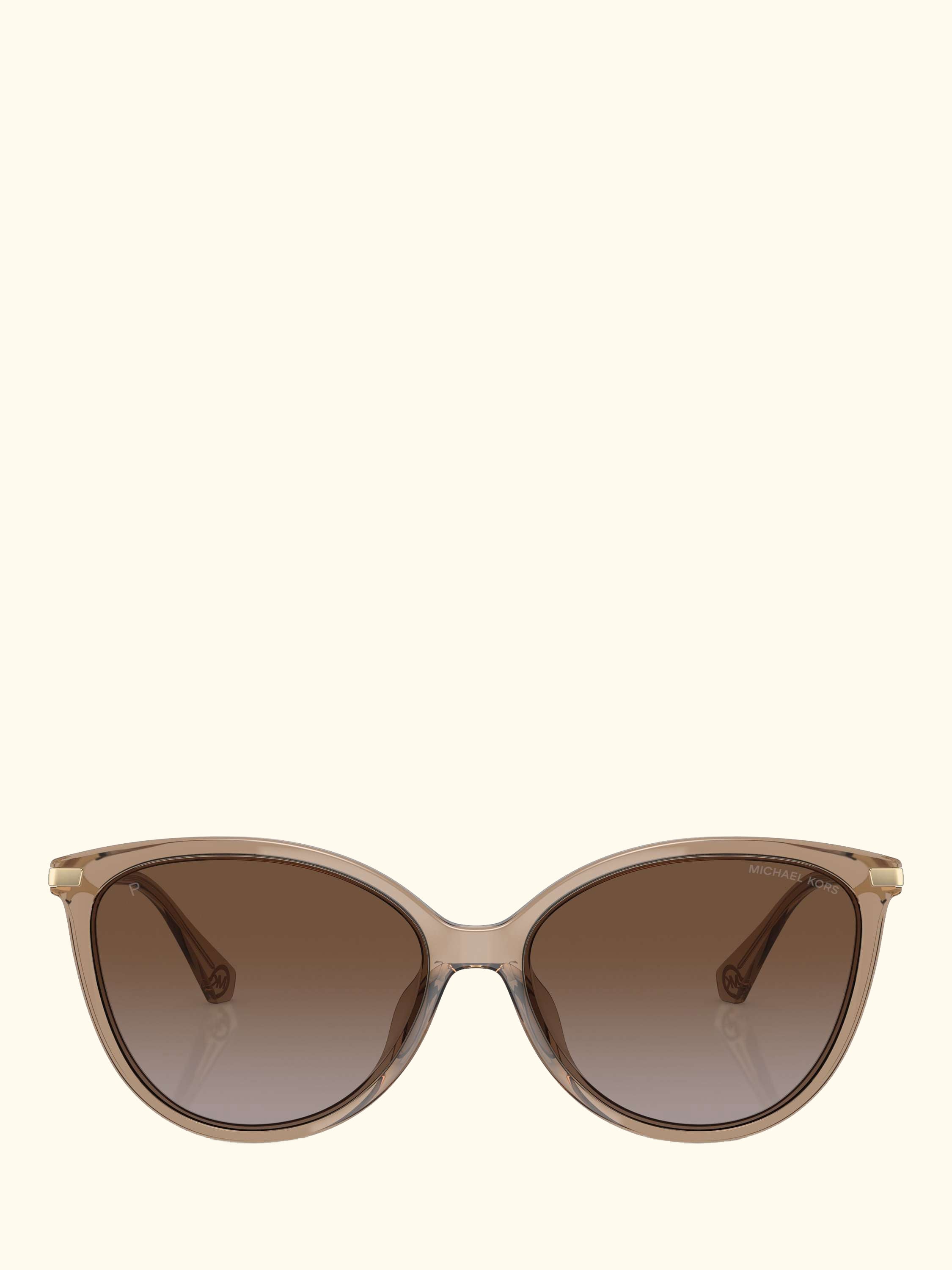 0MK2184U Round Sunglasses, Brown Transparent/Brown Gradient