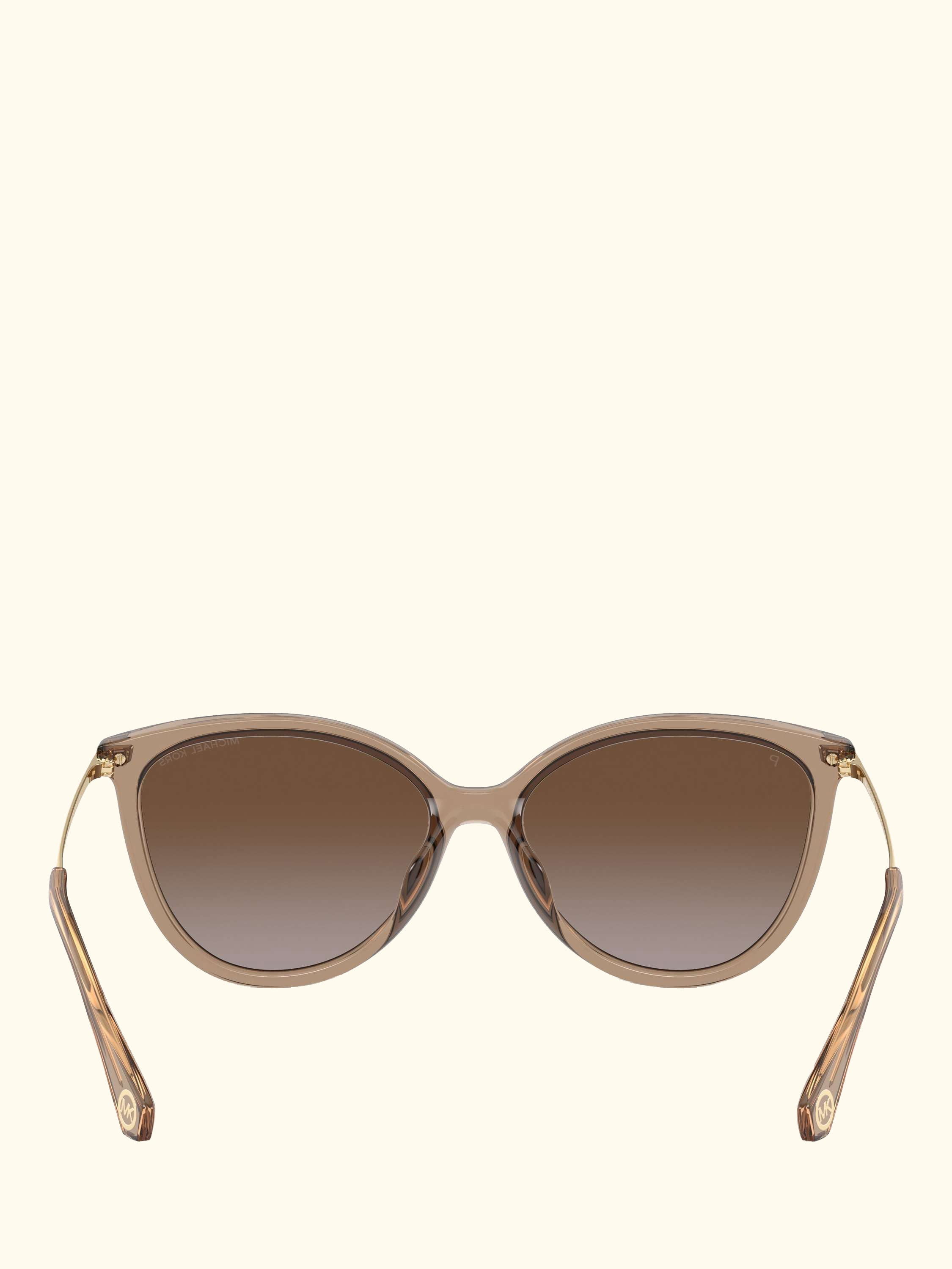 0MK2184U Round Sunglasses, Brown Transparent/Brown Gradient