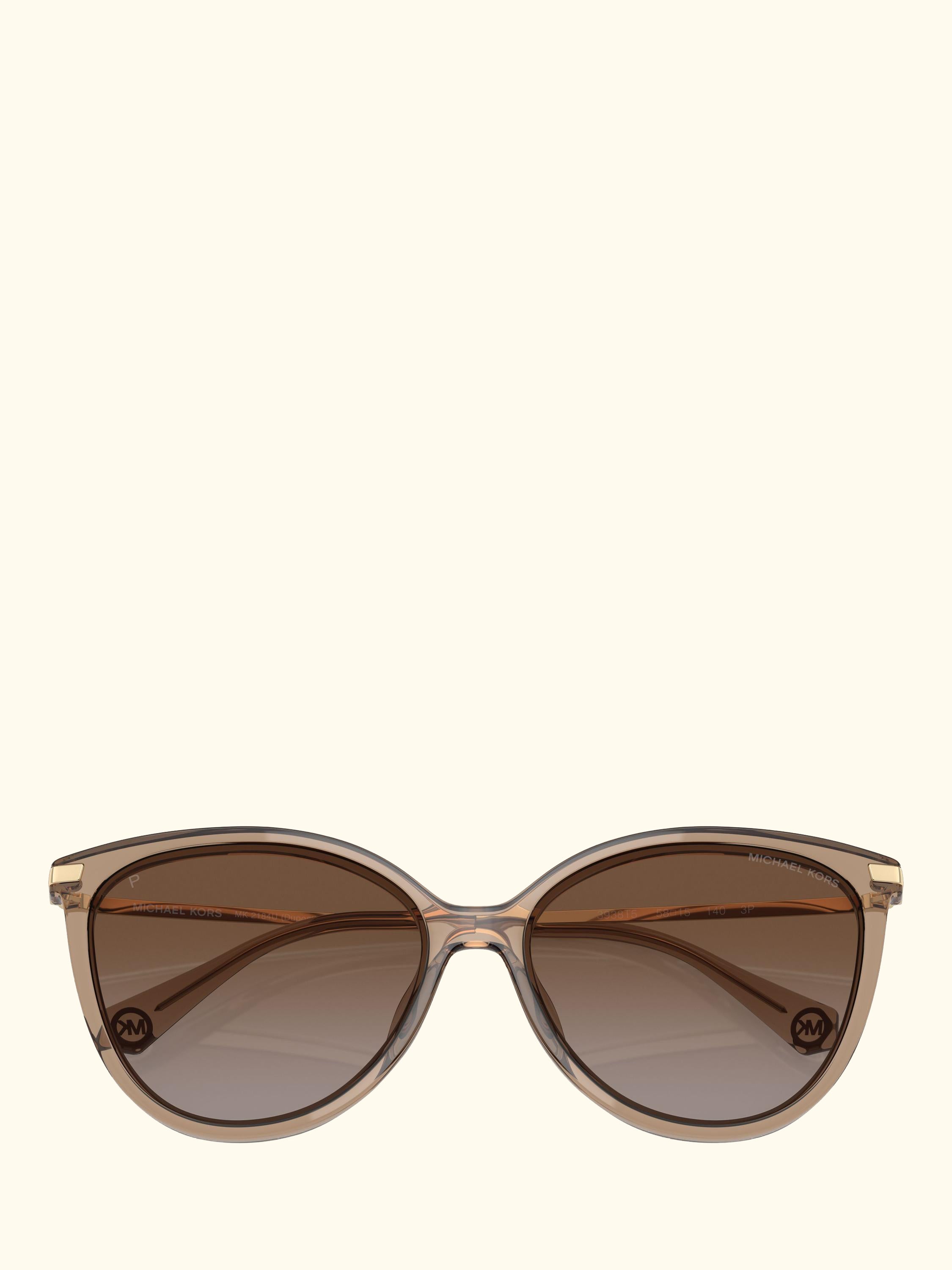 0MK2184U Round Sunglasses, Brown Transparent/Brown Gradient