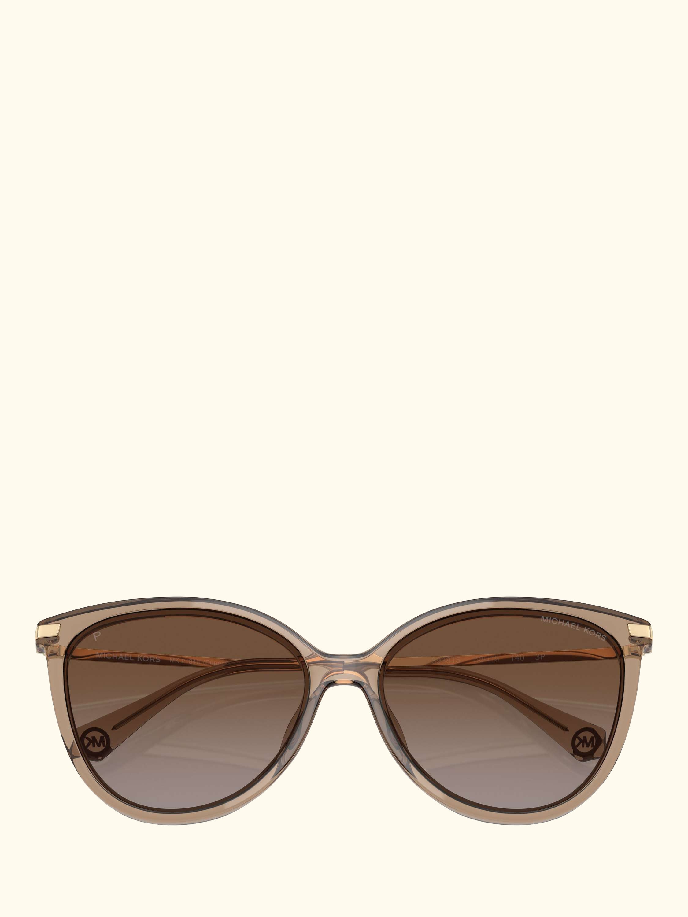 0MK2184U Round Sunglasses, Brown Transparent/Brown Gradient
