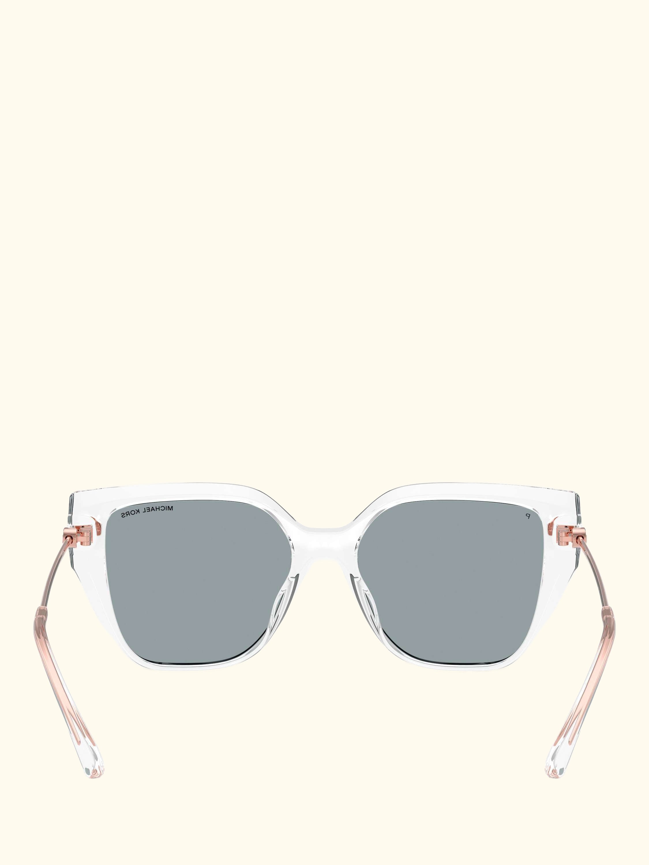0MK2231U Cat's Eye Sunglasses, Clear/Mirror Rose Gold