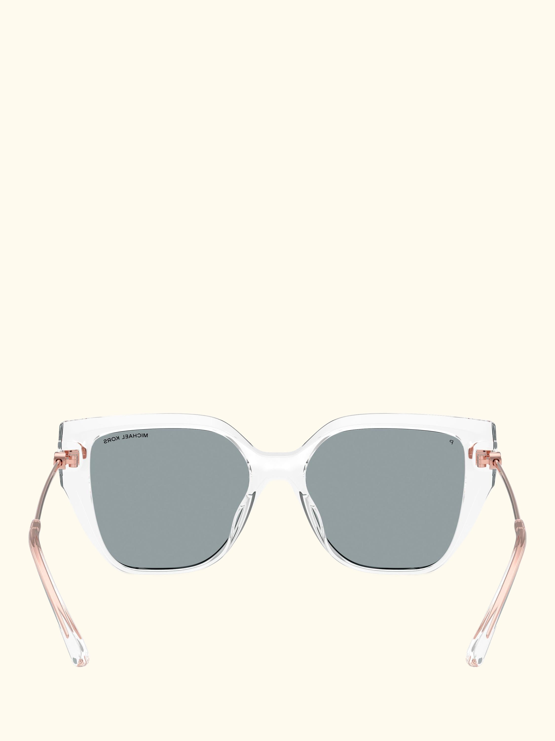 0MK2231U Cat's Eye Sunglasses, Clear/Mirror Rose Gold