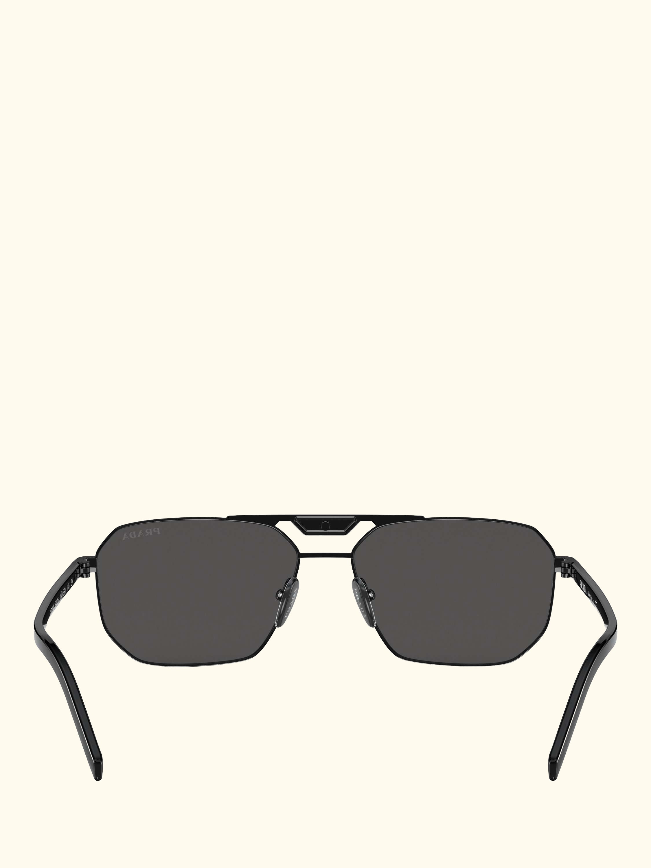 PR 58YS Men's Rectangular Sunglasses, Black