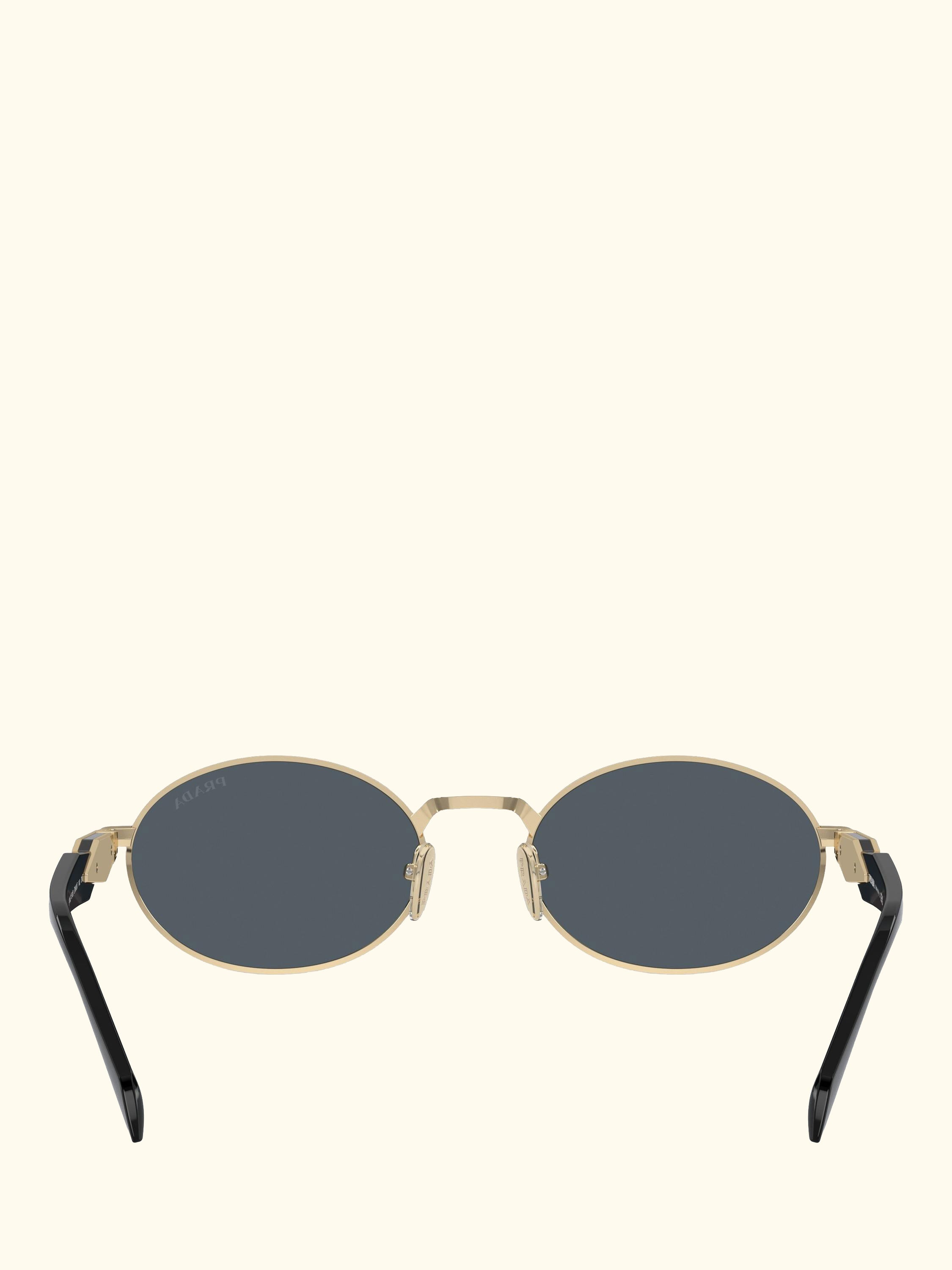 PR65ZS Women's Oval Sunglasses, Pale Gold/Grey