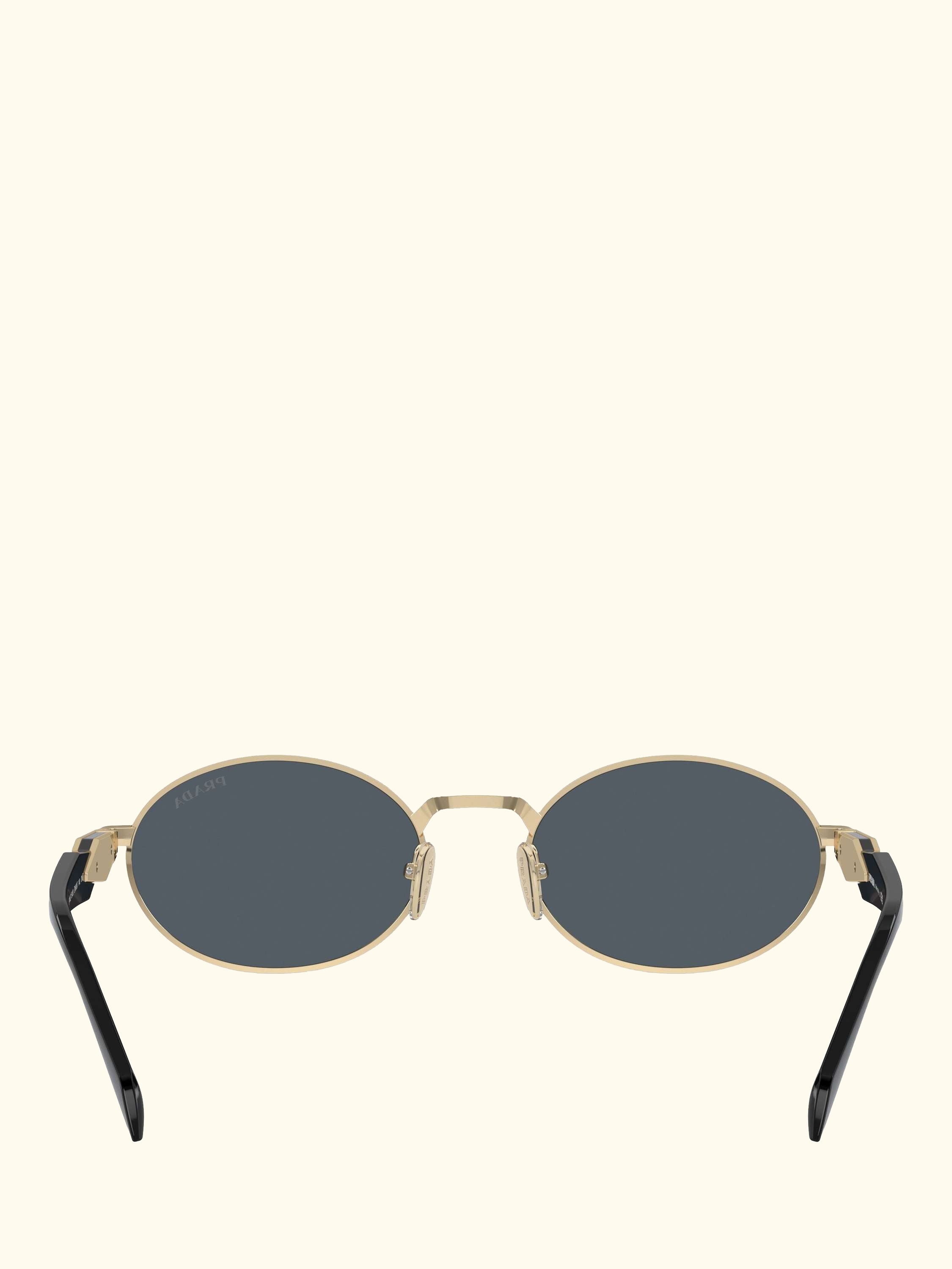 PR65ZS Women's Oval Sunglasses, Pale Gold/Grey