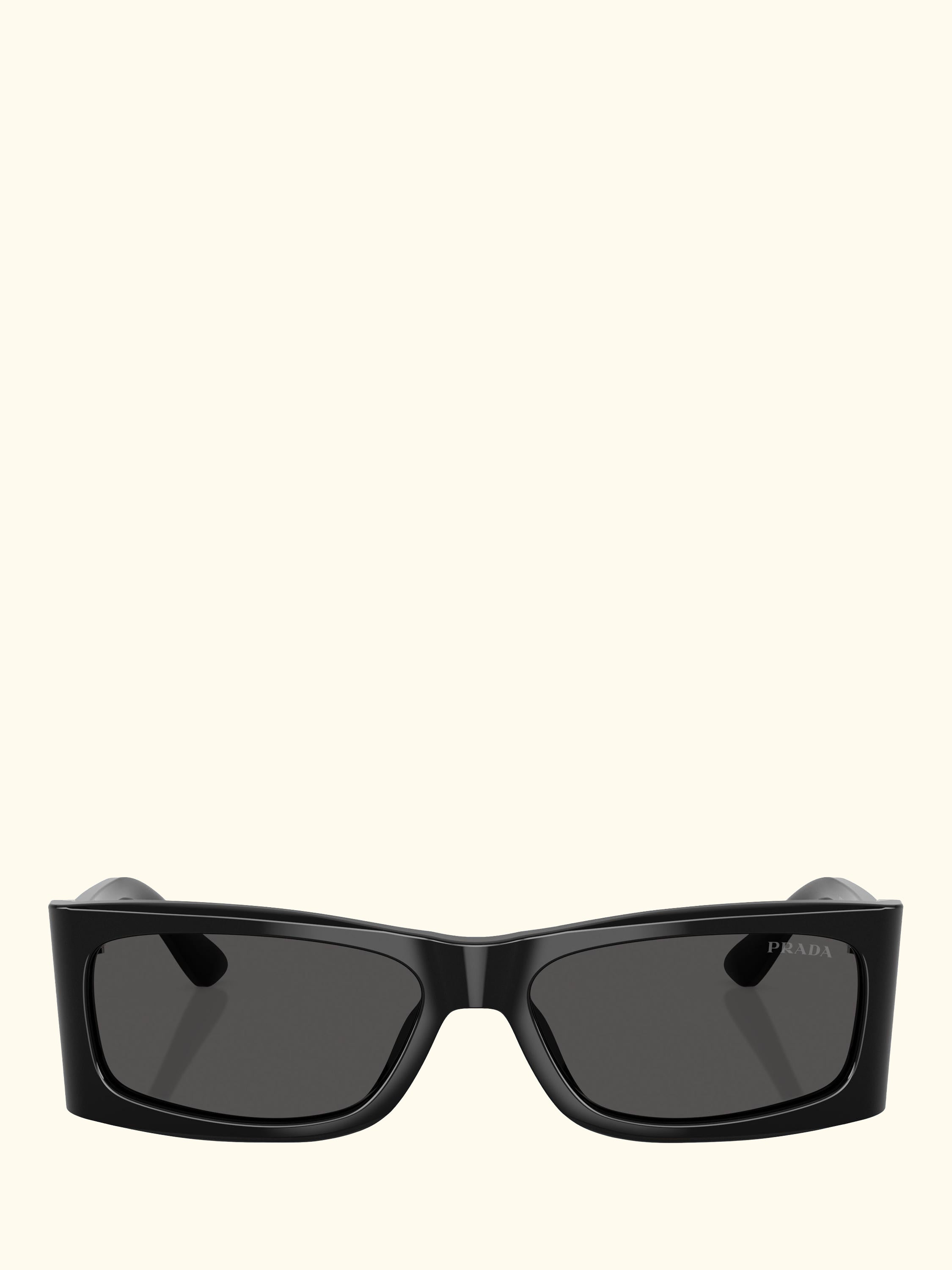 PR B03S Men's Rectangular Sunglasses, Black