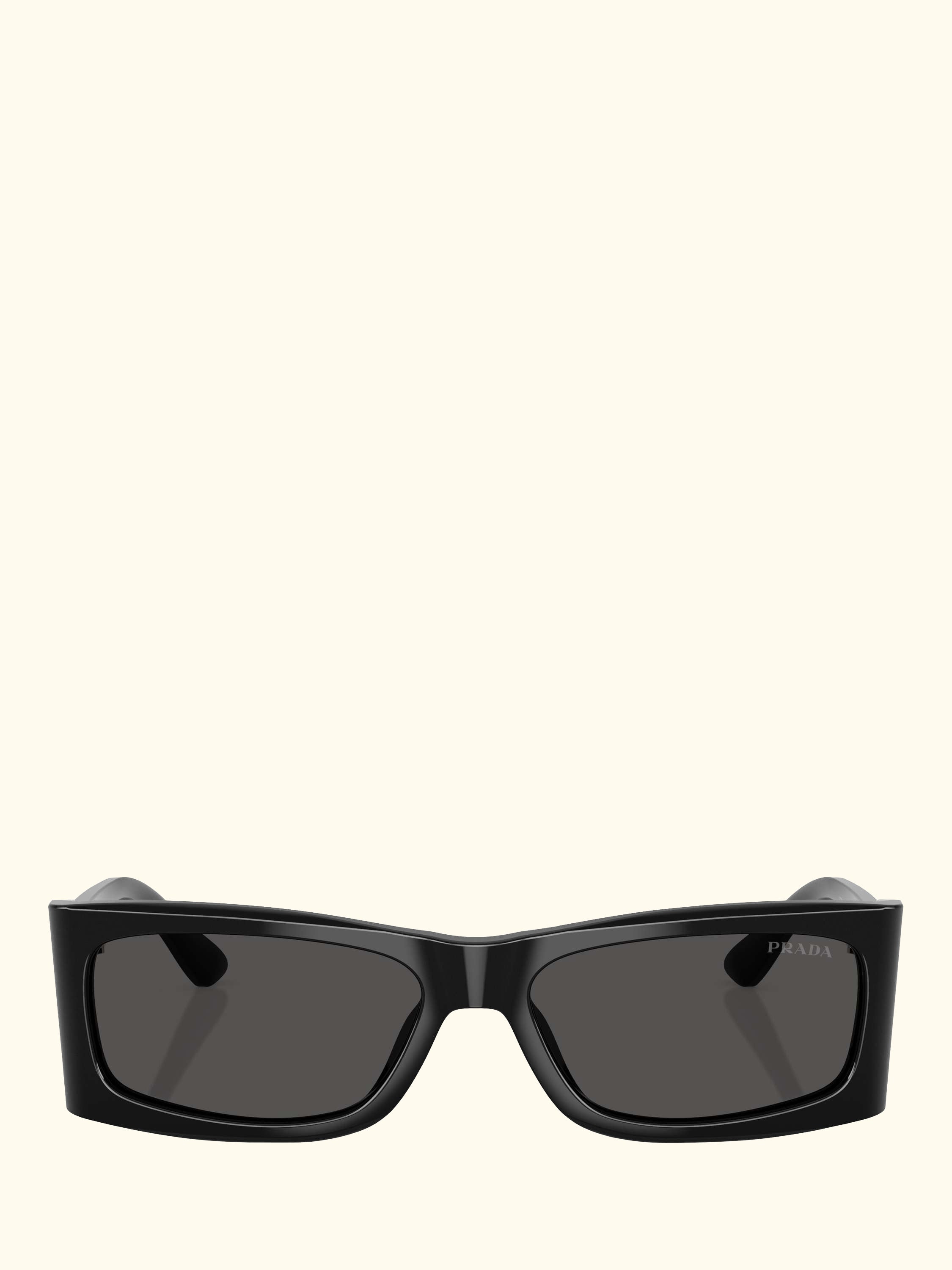 PR B03S Men's Rectangular Sunglasses, Black