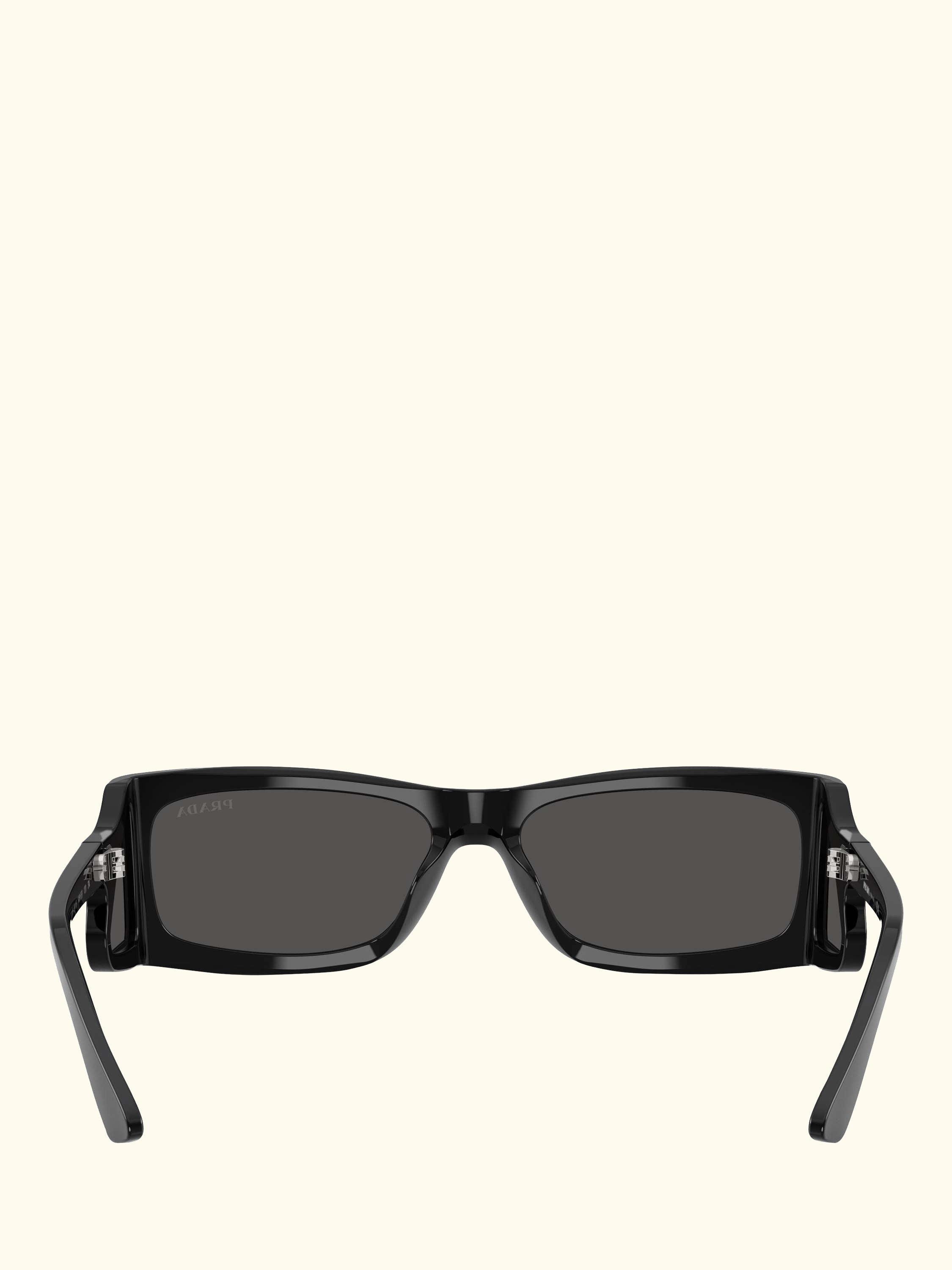 PR B03S Men's Rectangular Sunglasses, Black