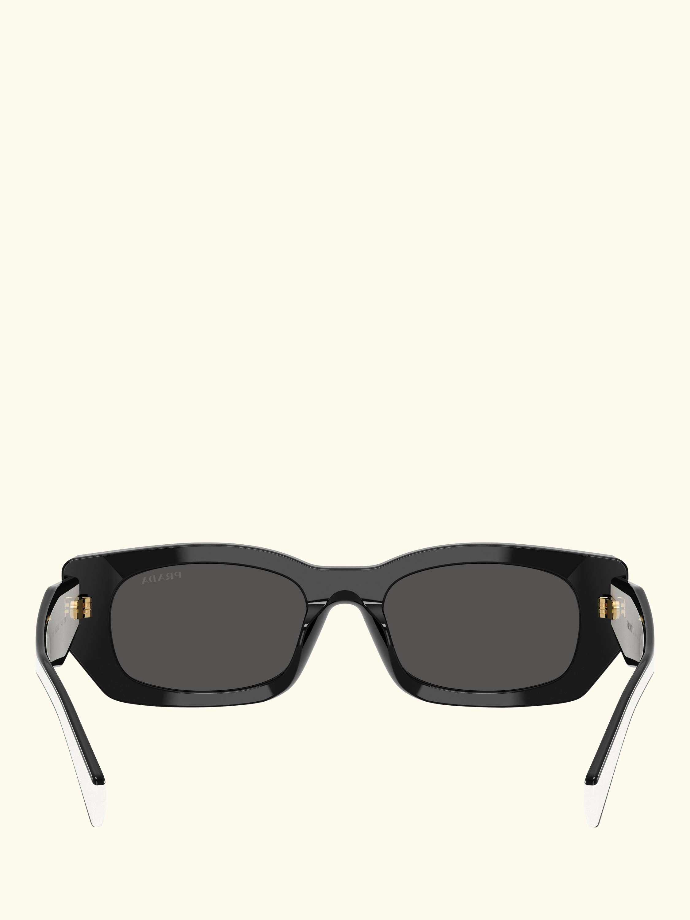 PR B05S Women's Rectangular Sunglasses, Black