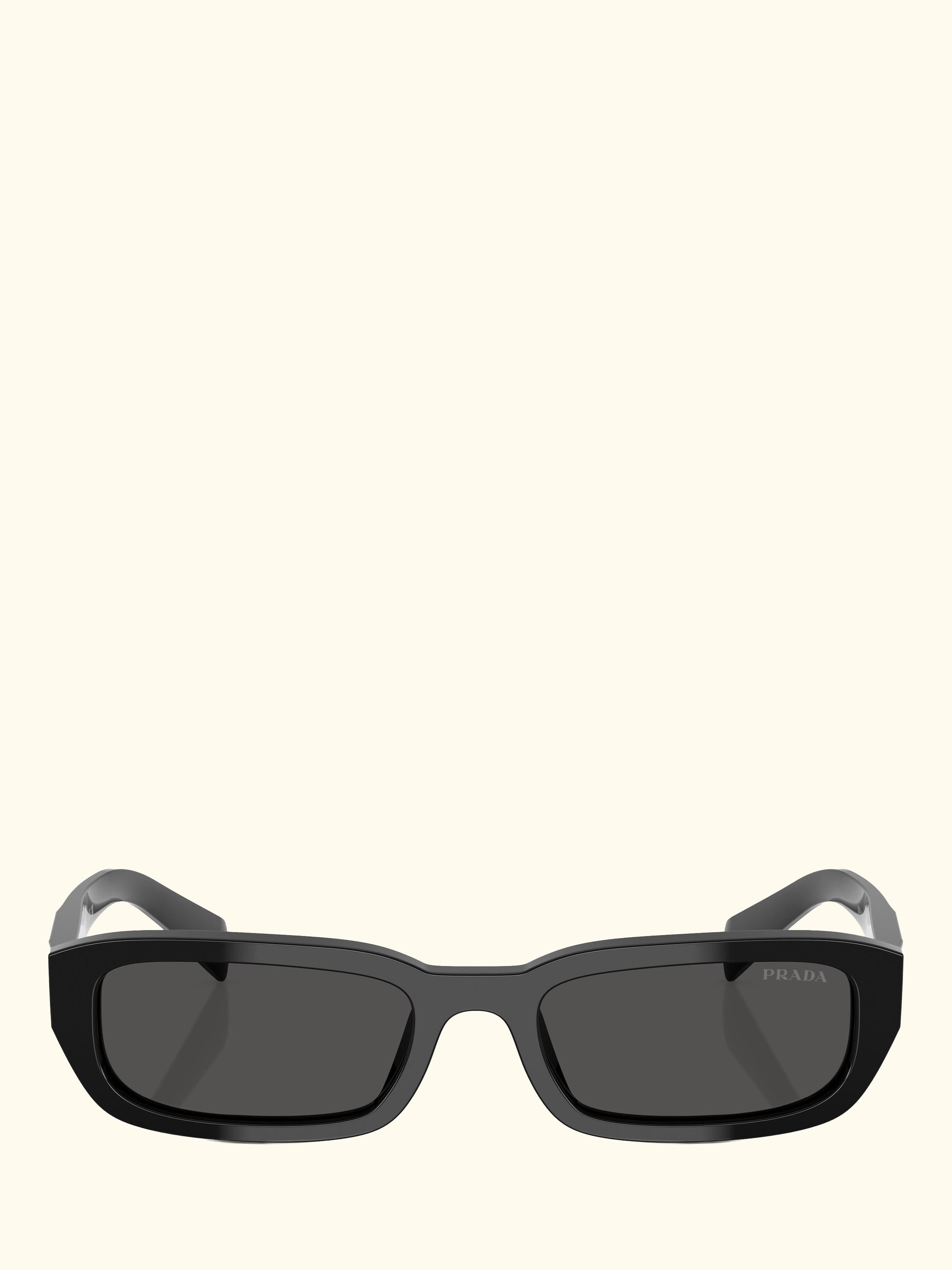 PR B06S Women's Rectangular Sunglasses, Black