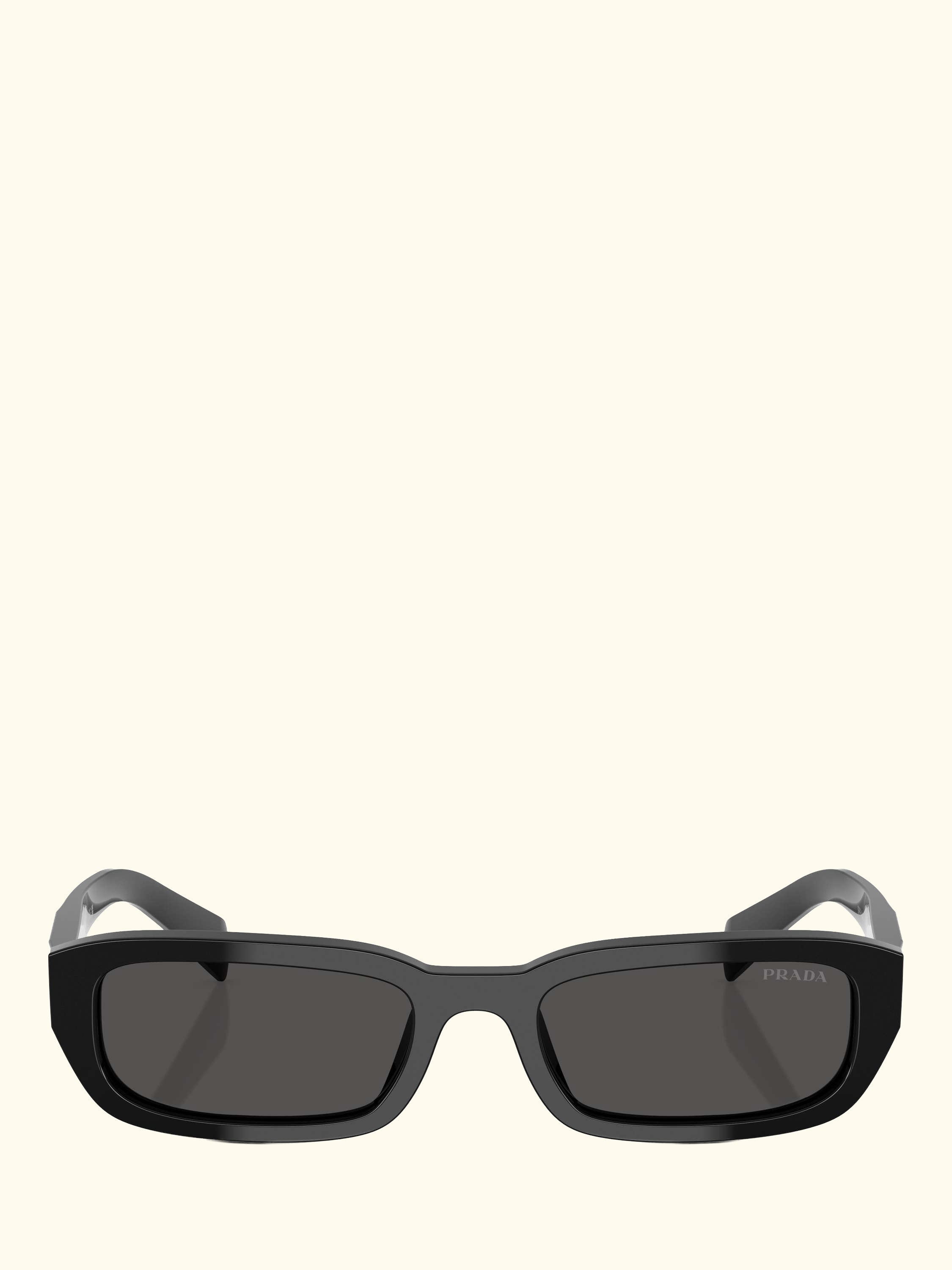 PR B06S Women's Rectangular Sunglasses, Black