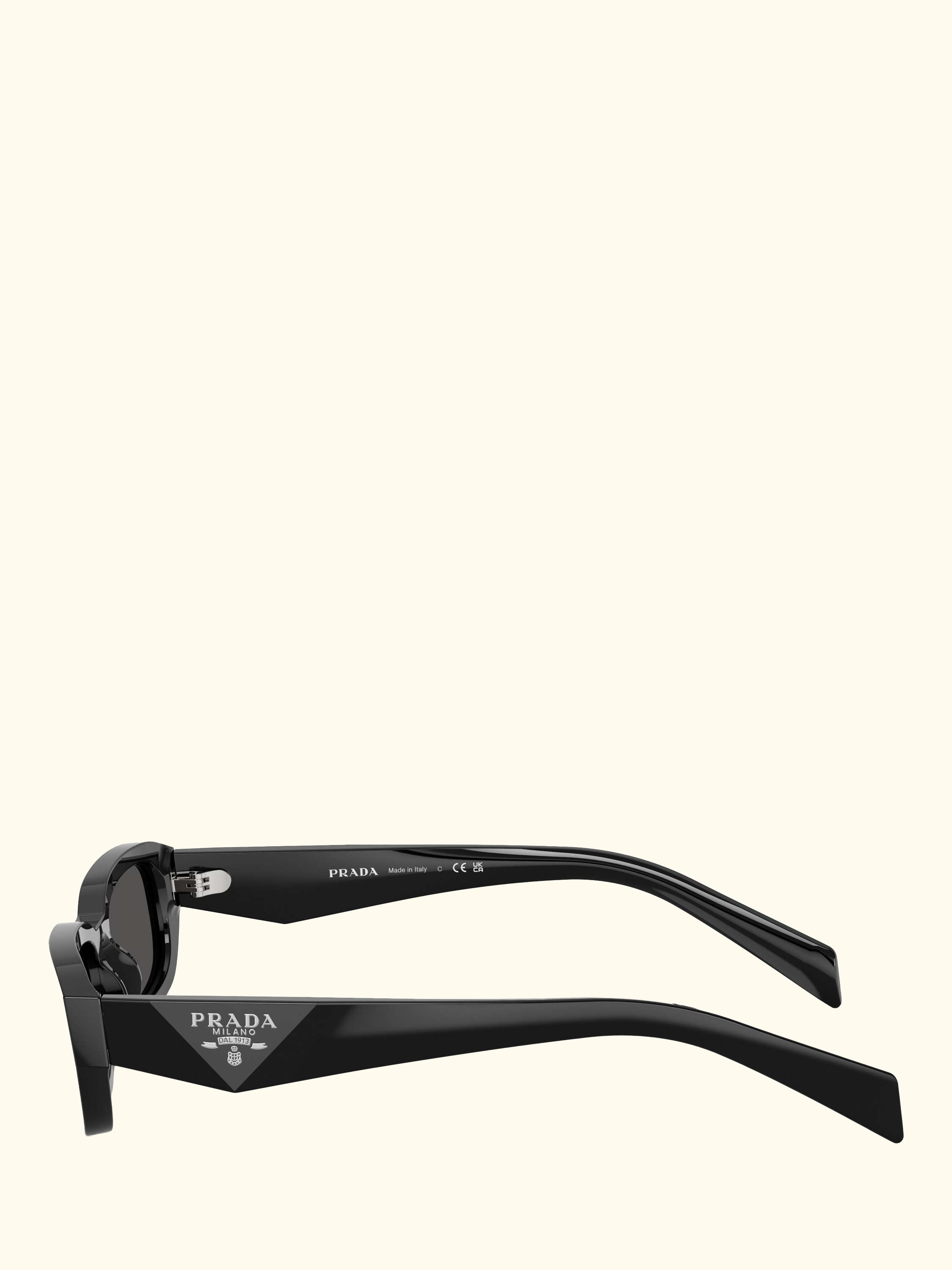 PR B06S Women's Rectangular Sunglasses, Black