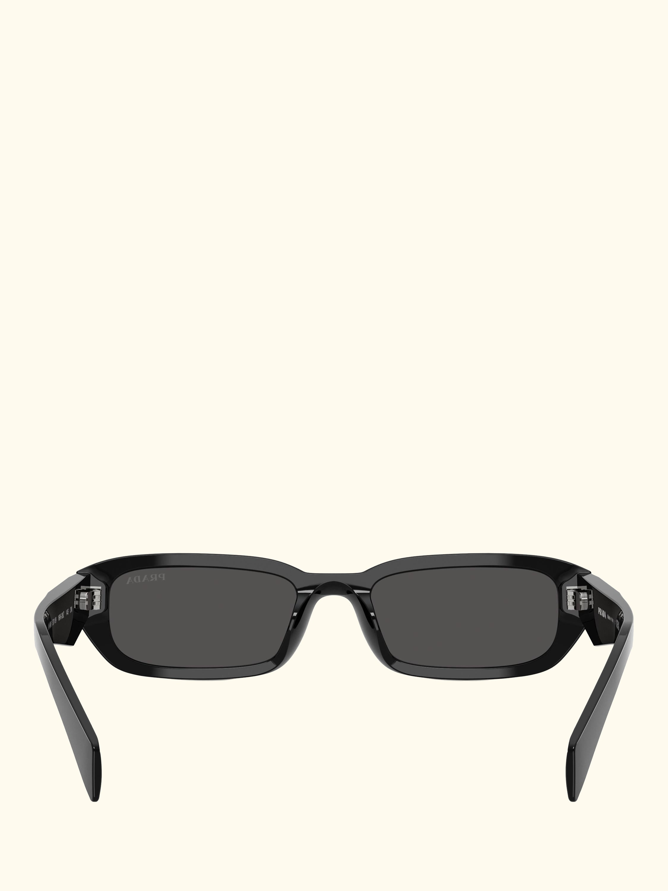 PR B06S Women's Rectangular Sunglasses, Black
