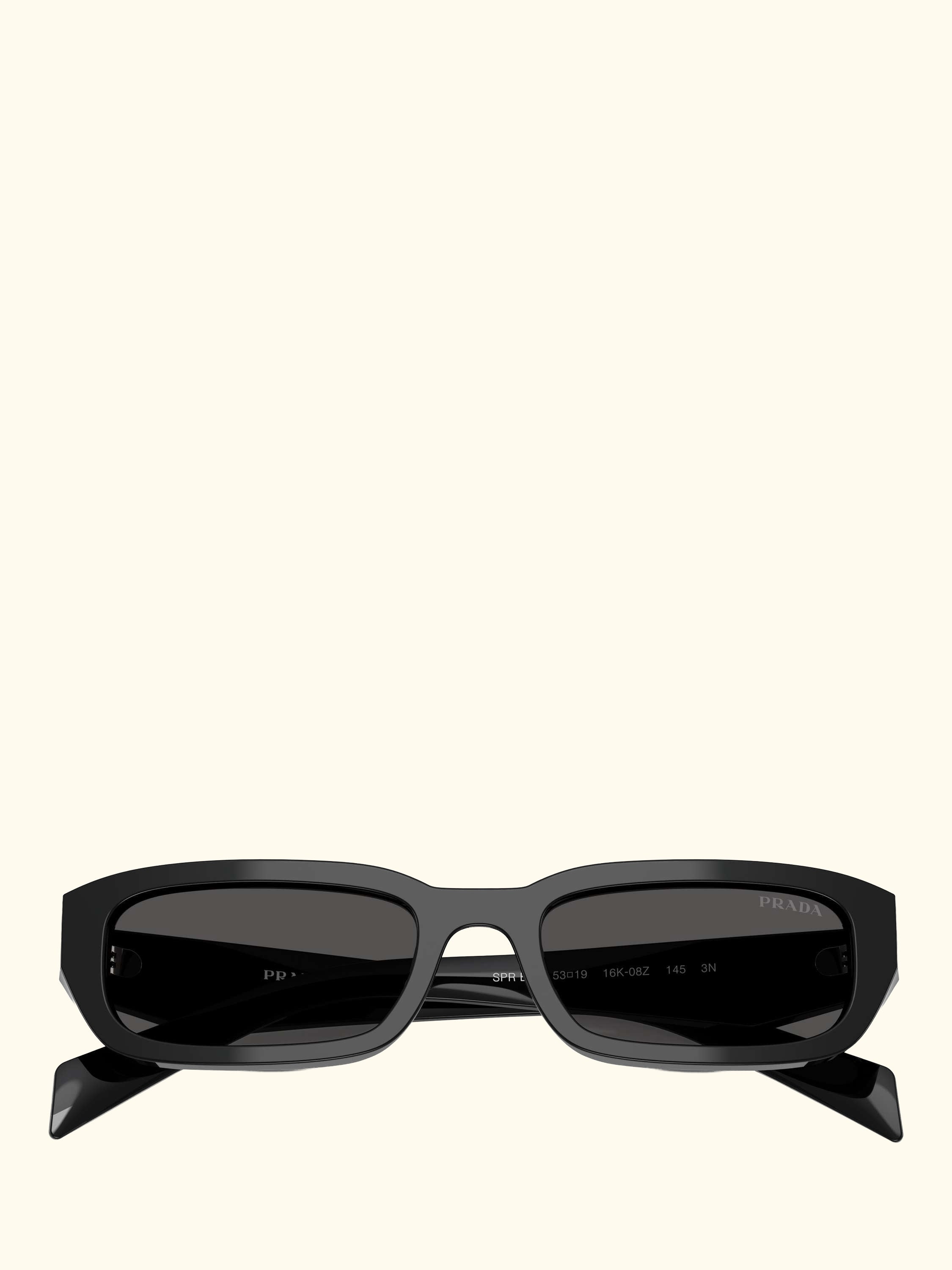 PR B06S Women's Rectangular Sunglasses, Black