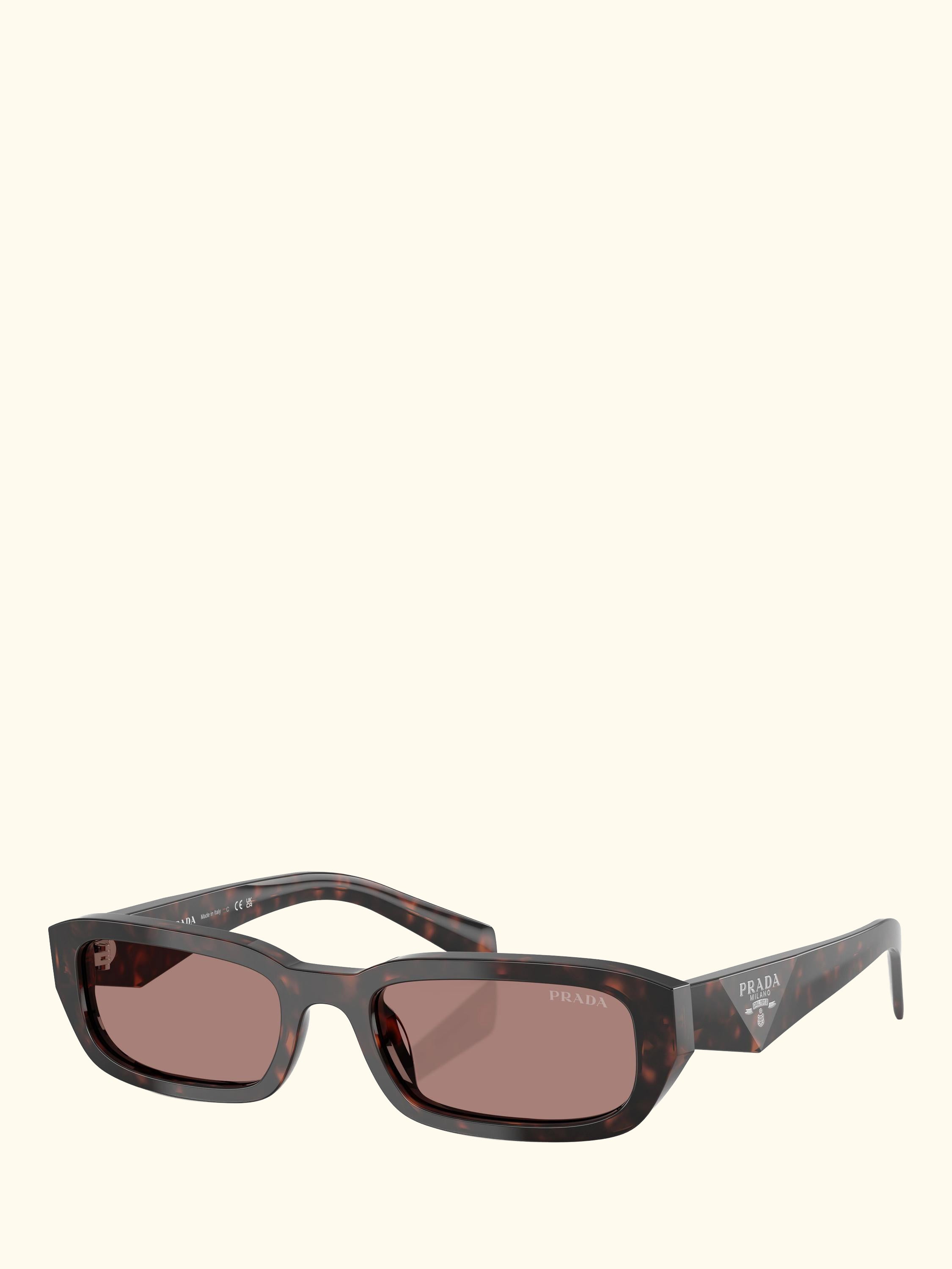 PR B06S Women's Rectangular Sunglasses, Root Tortoise/Brown