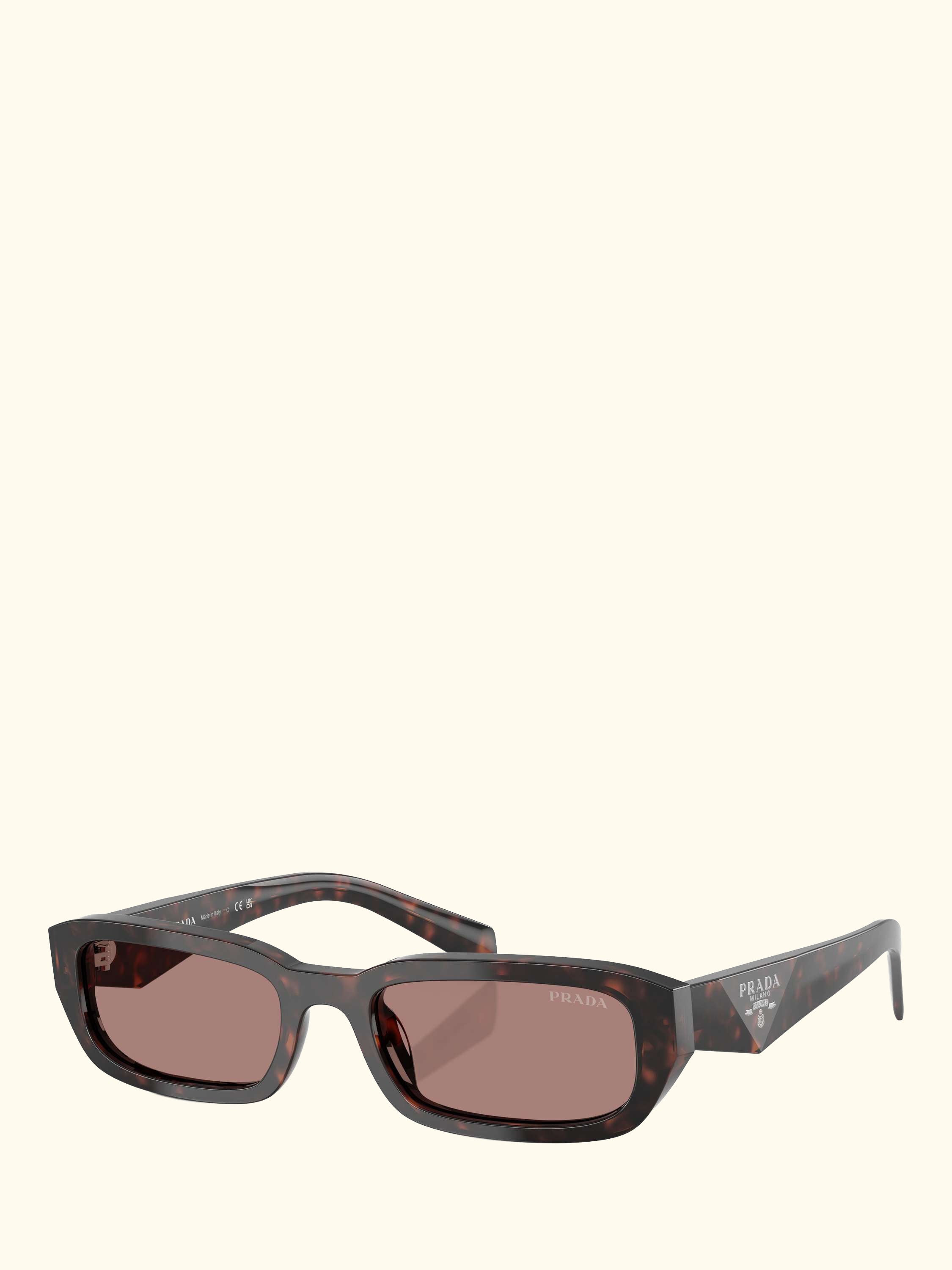 PR B06S Women's Rectangular Sunglasses, Root Tortoise/Brown